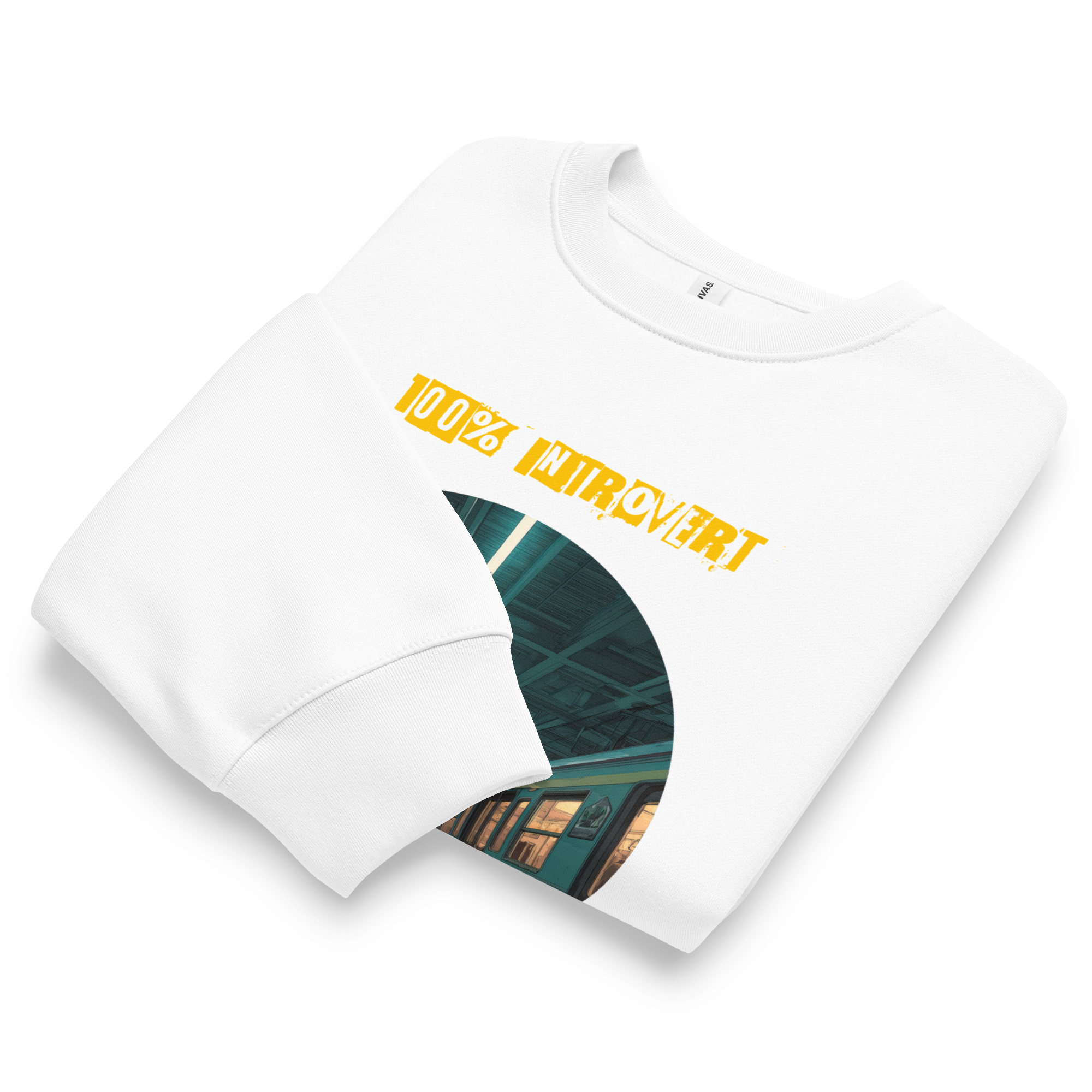 Xantho Philos™ Oversized Sweatshirt in White for men, clean minimalist sweatshirt with a premium heavyweight finish