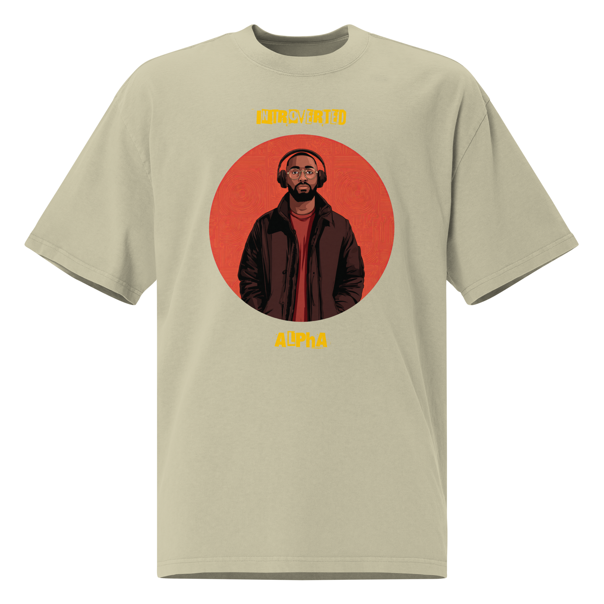 Xantho Philos™ Oversized Faded T-Shirt in Faded Eucalyptus for men, washed green oversized T-shirt with premium casual style