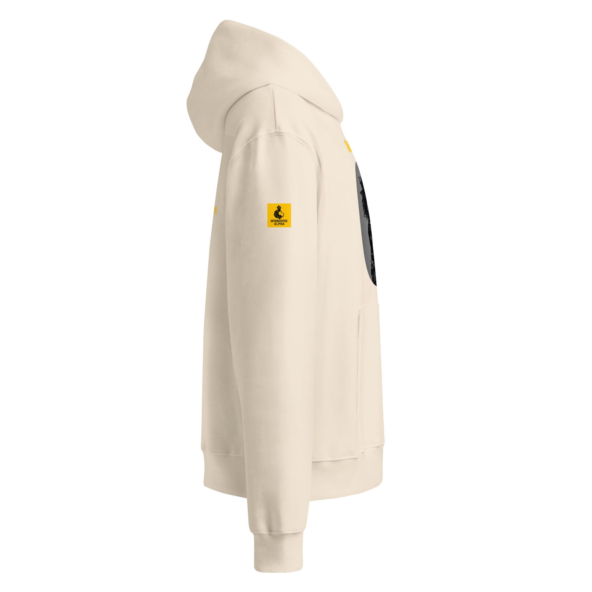 Xantho Philos™ Oversized Hoodie in Dust for men, soft neutral heavyweight hoodie with a relaxed fit