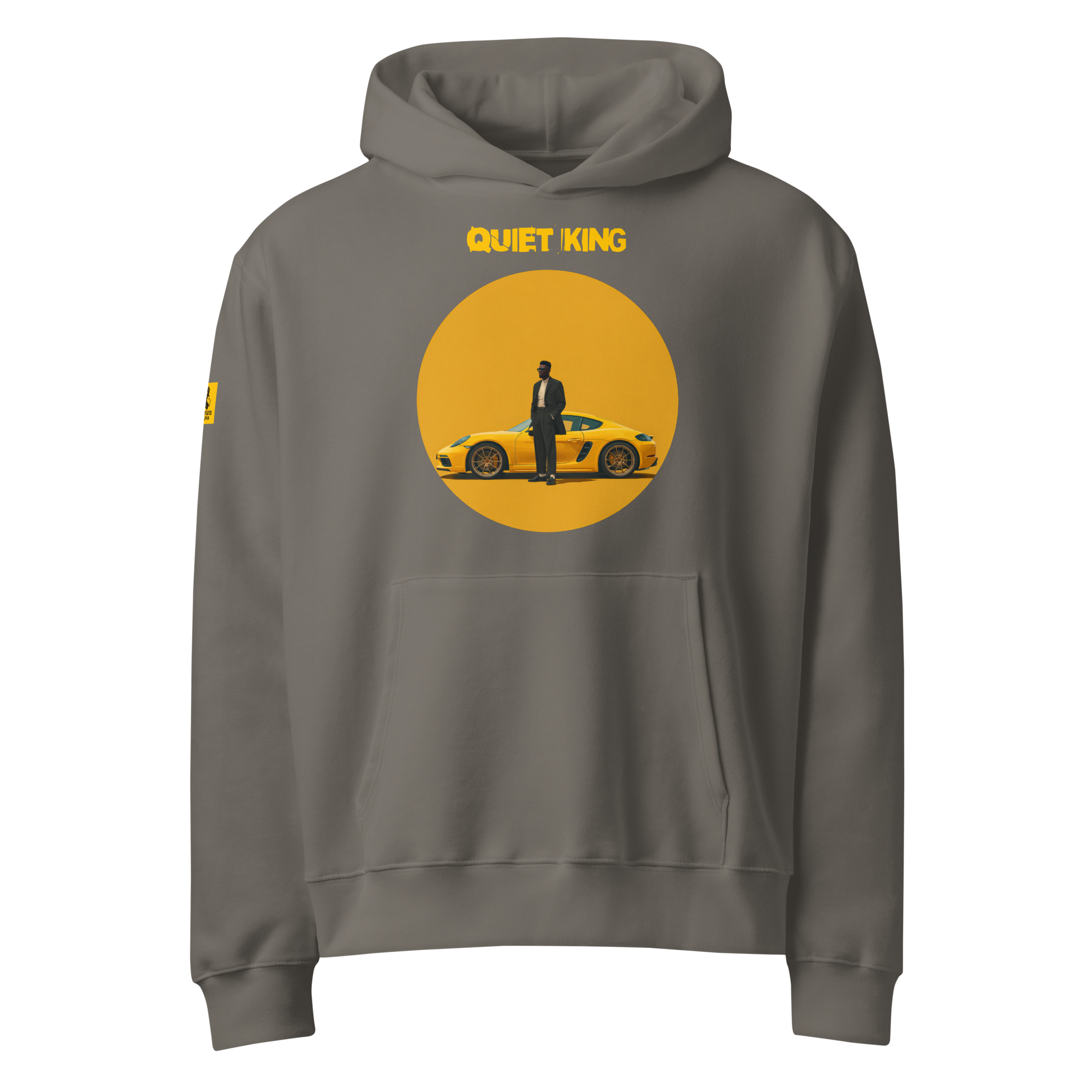 Xantho Philos™ Oversized Hoodie in Asphalt for men, clean minimalist hoodie with premium heavyweight comfort