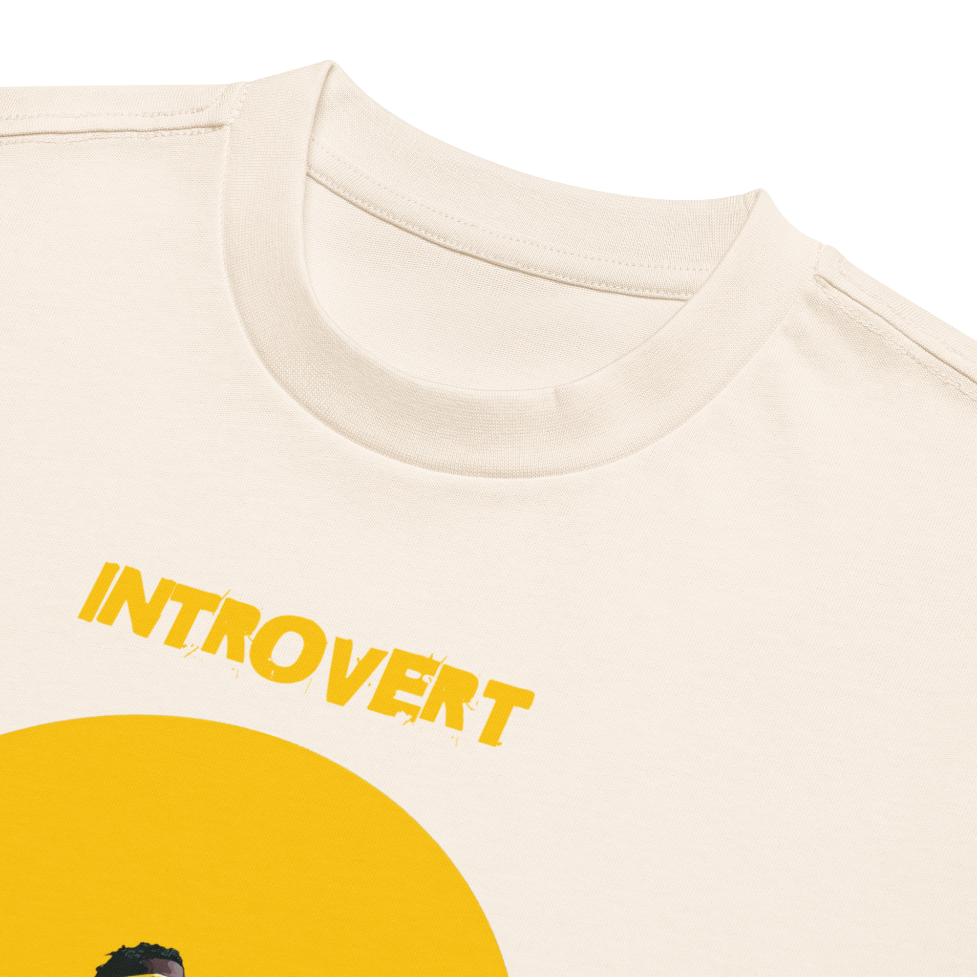 Xantho Philos™ Box Tee in Vintage White for men, soft-toned box tee with a minimalist oversized fit