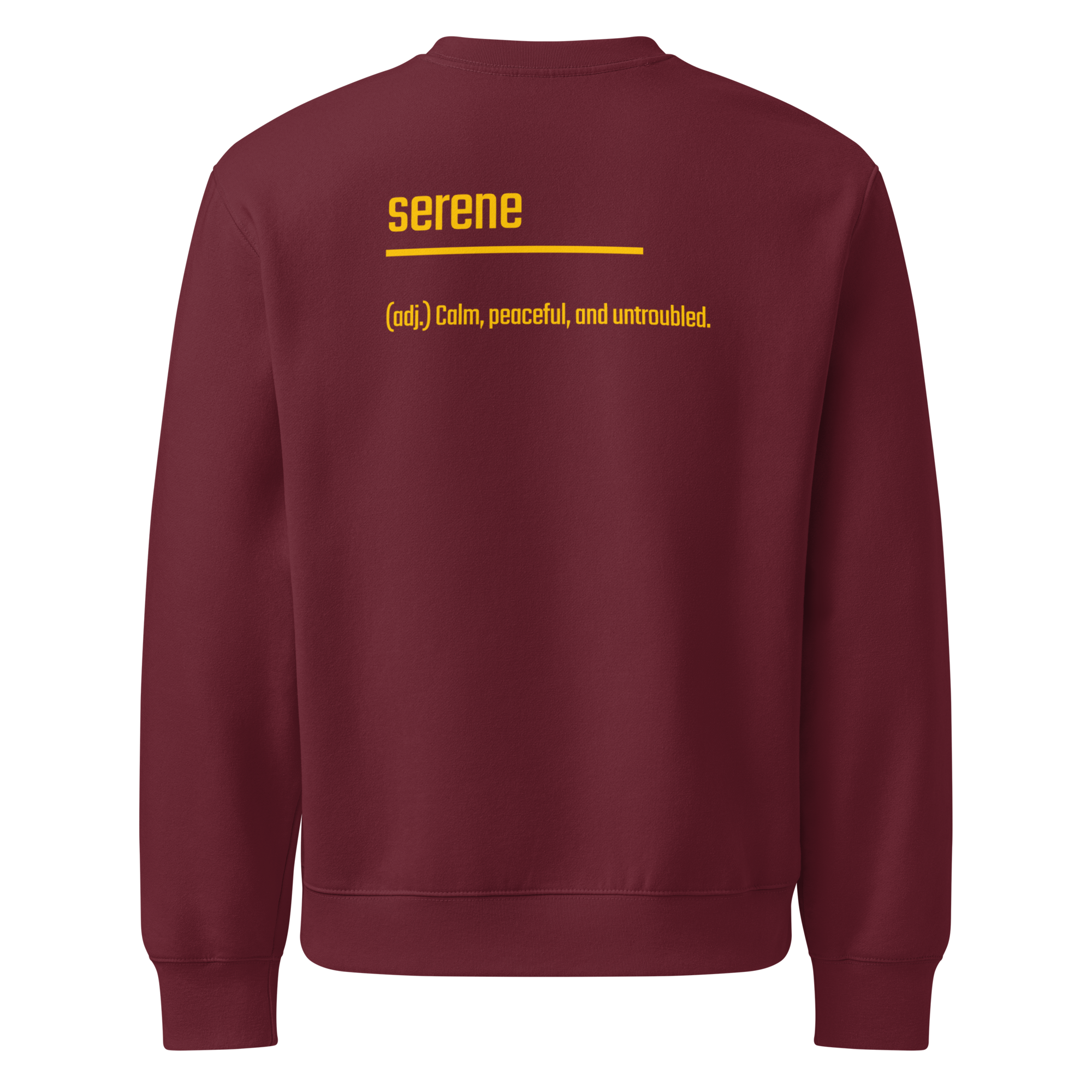 IntrovertedAlpha™ Oversized Sweatshirt in Maroon for men, rich-toned oversized sweatshirt with heavyweight comfort