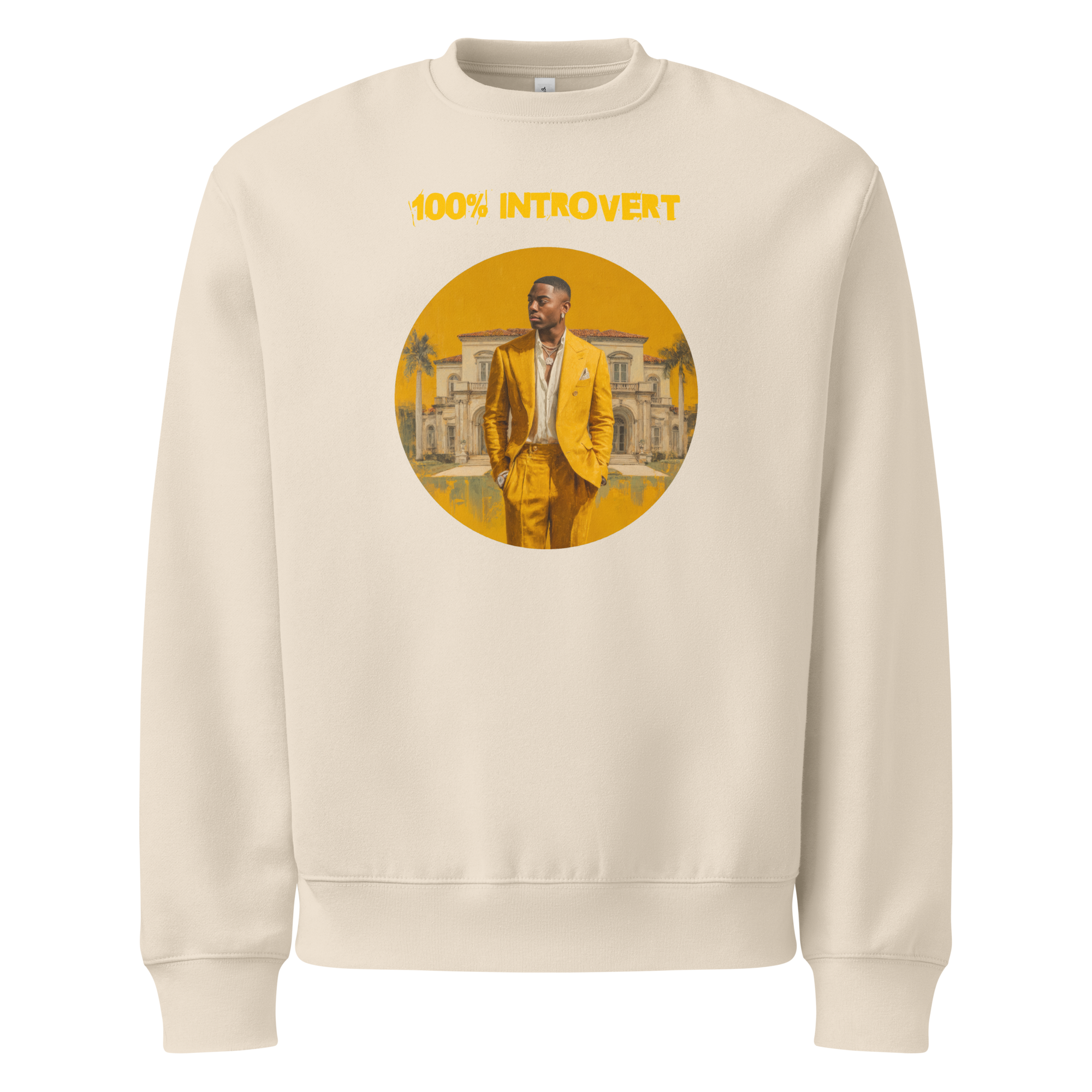 Xantho Philos™ Oversized Sweatshirt in Dust for men, soft neutral sweatshirt with a relaxed oversized fit