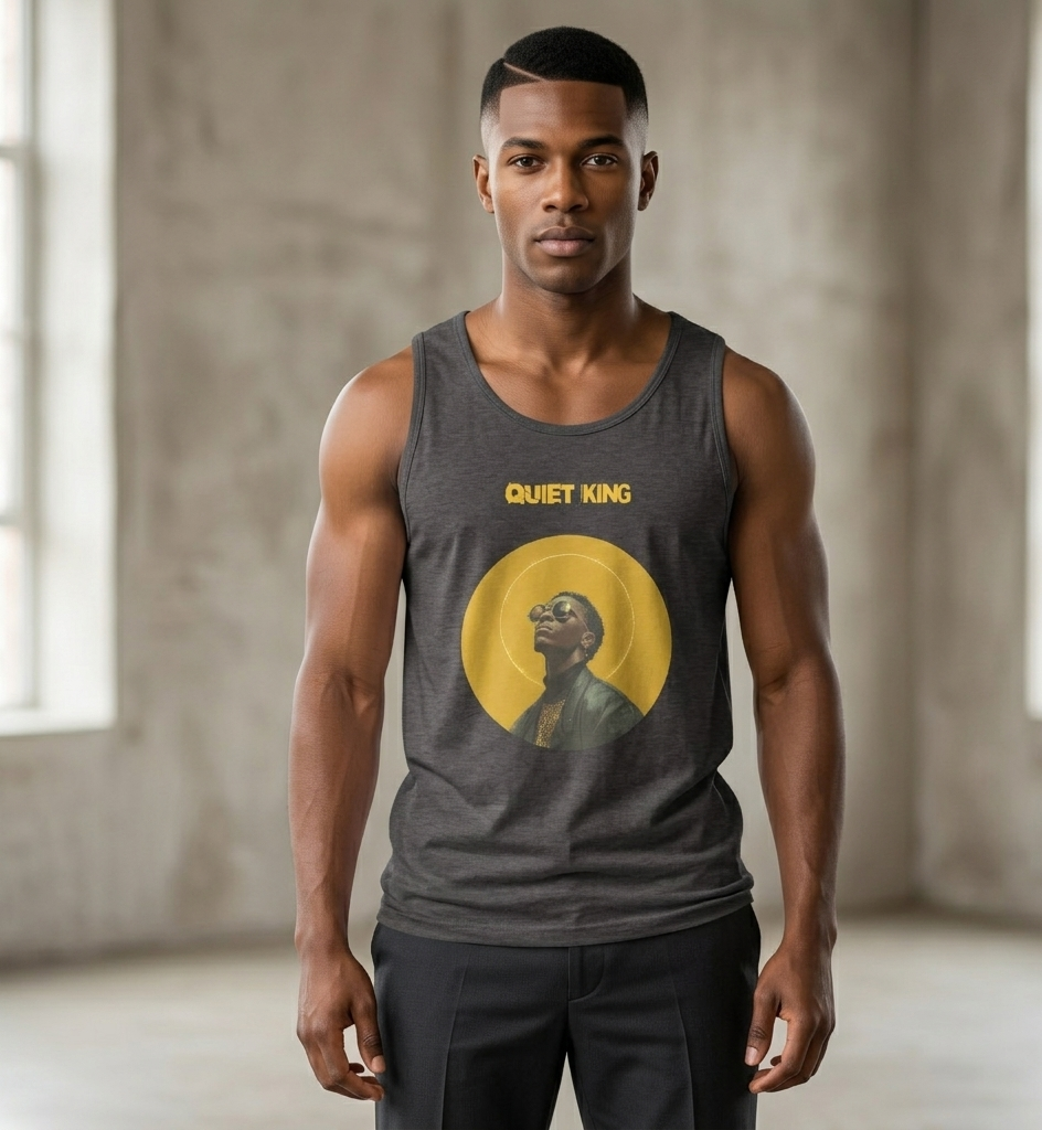 Xantho Philos™ Tank Top in Charcoal Heather for men, soft-blend tank top with a clean everyday fit