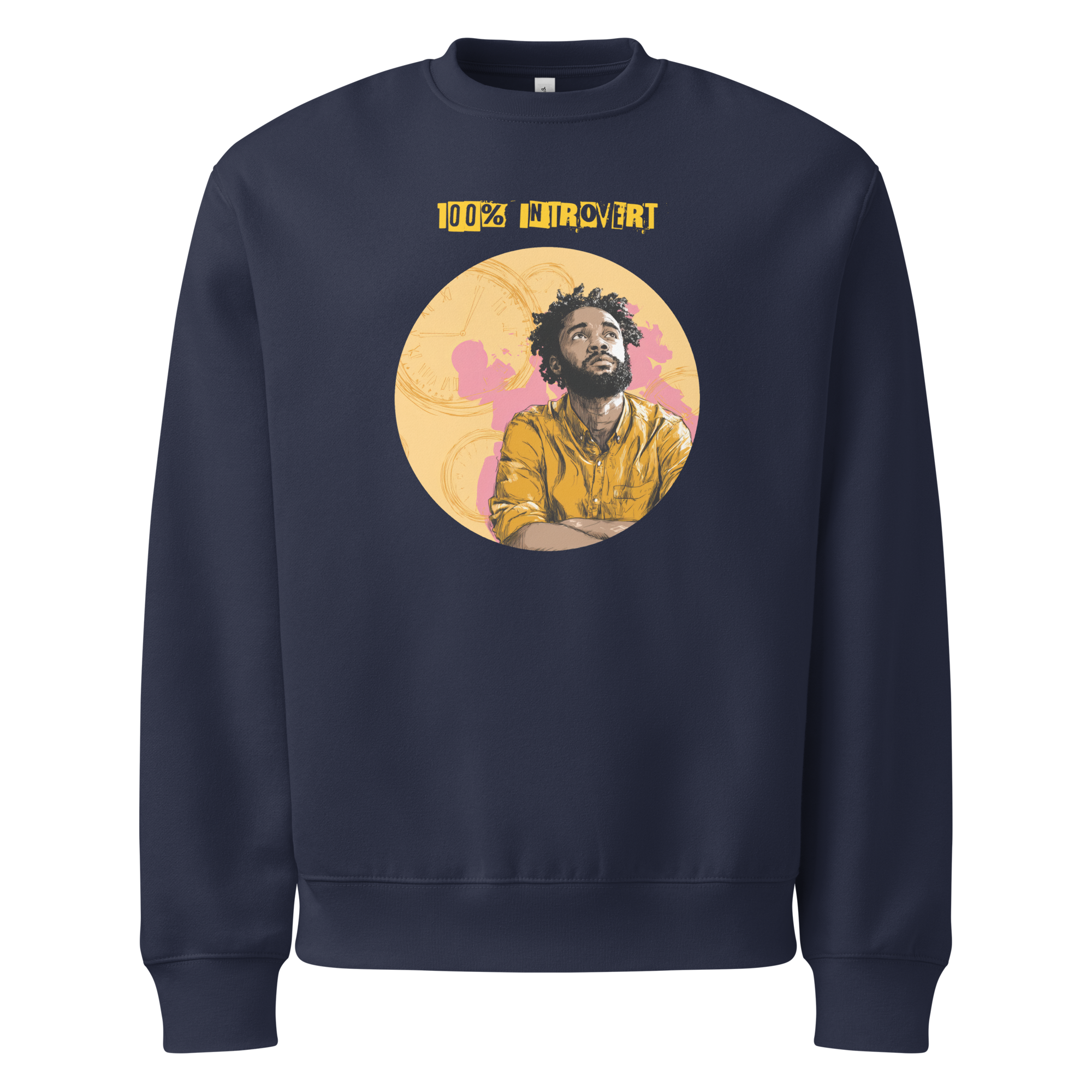 Xantho Philos™ Oversized Sweatshirt in Navy for men, minimalist premium sweatshirt with everyday streetwear style
