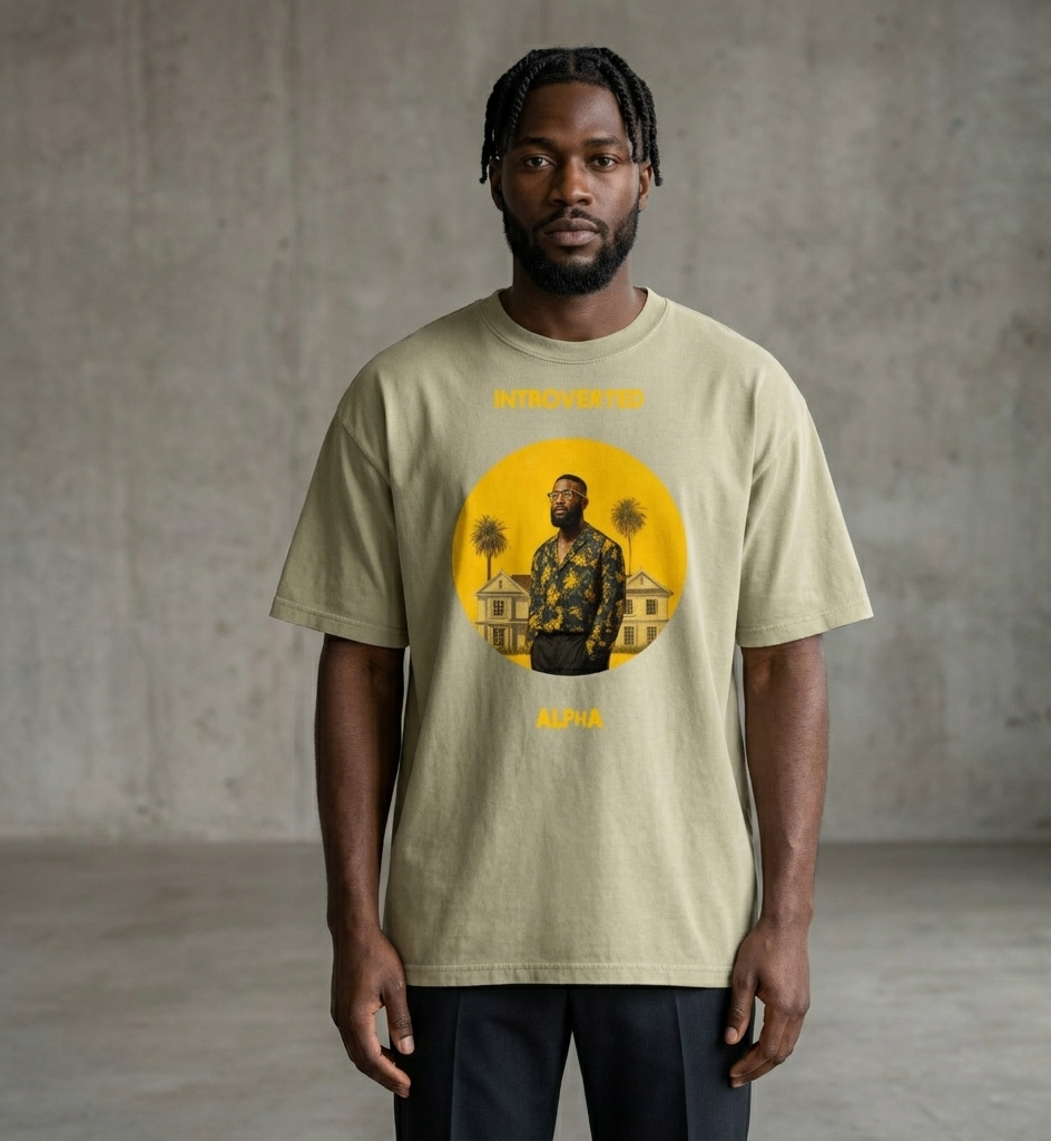 Xantho Philos™ Oversized Faded T-Shirt in Faded Eucalyptus for men, washed green oversized T-shirt with premium casual style