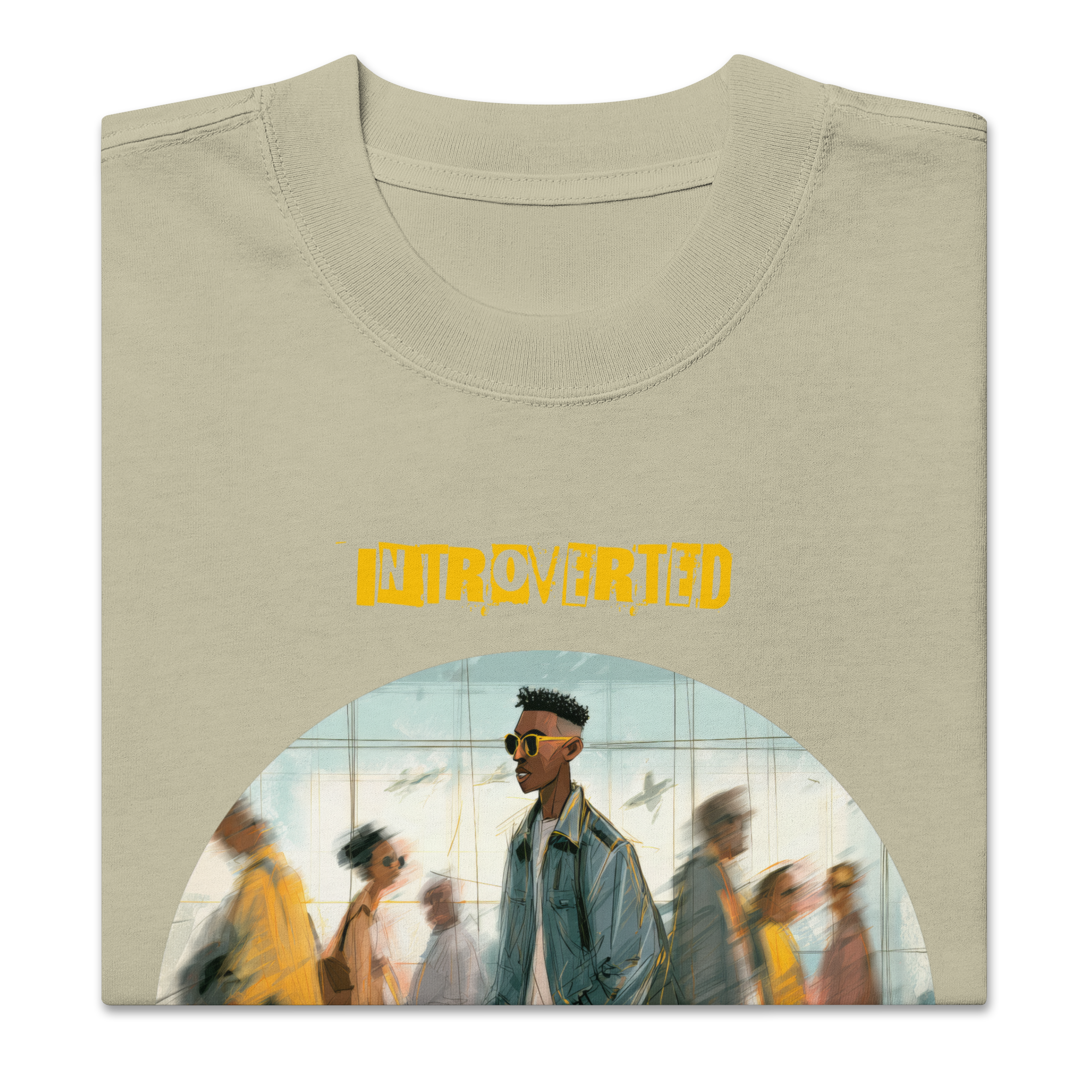 Xantho Philos™ Oversized Faded T-Shirt in Faded Eucalyptus for men, washed green oversized T-shirt with premium casual style