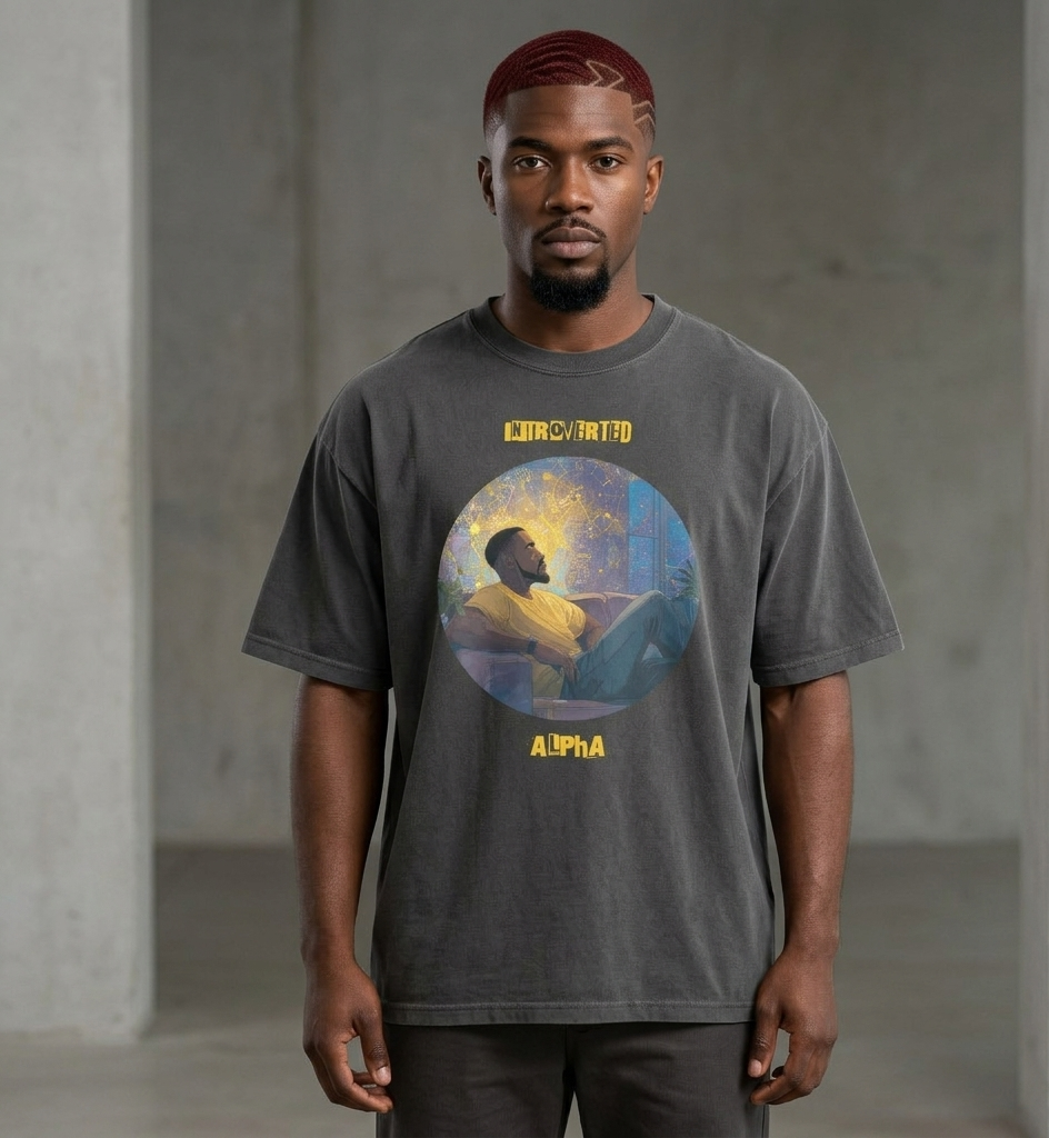 IntrovertedAlpha™ Oversized Faded T-Shirt — ISTJ Edition 036