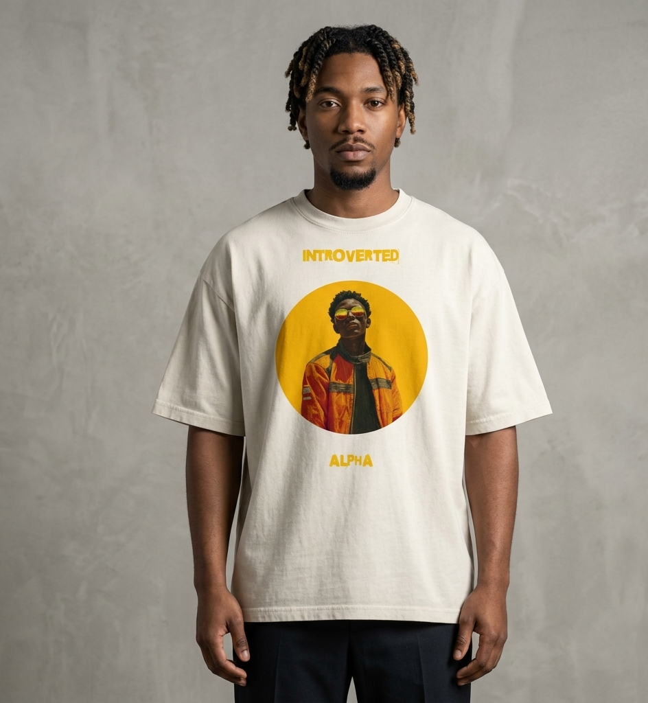 Xantho Philos™ Oversized Faded T-Shirt in Faded Bone for men, soft neutral oversized T-shirt with a minimalist streetwear feel