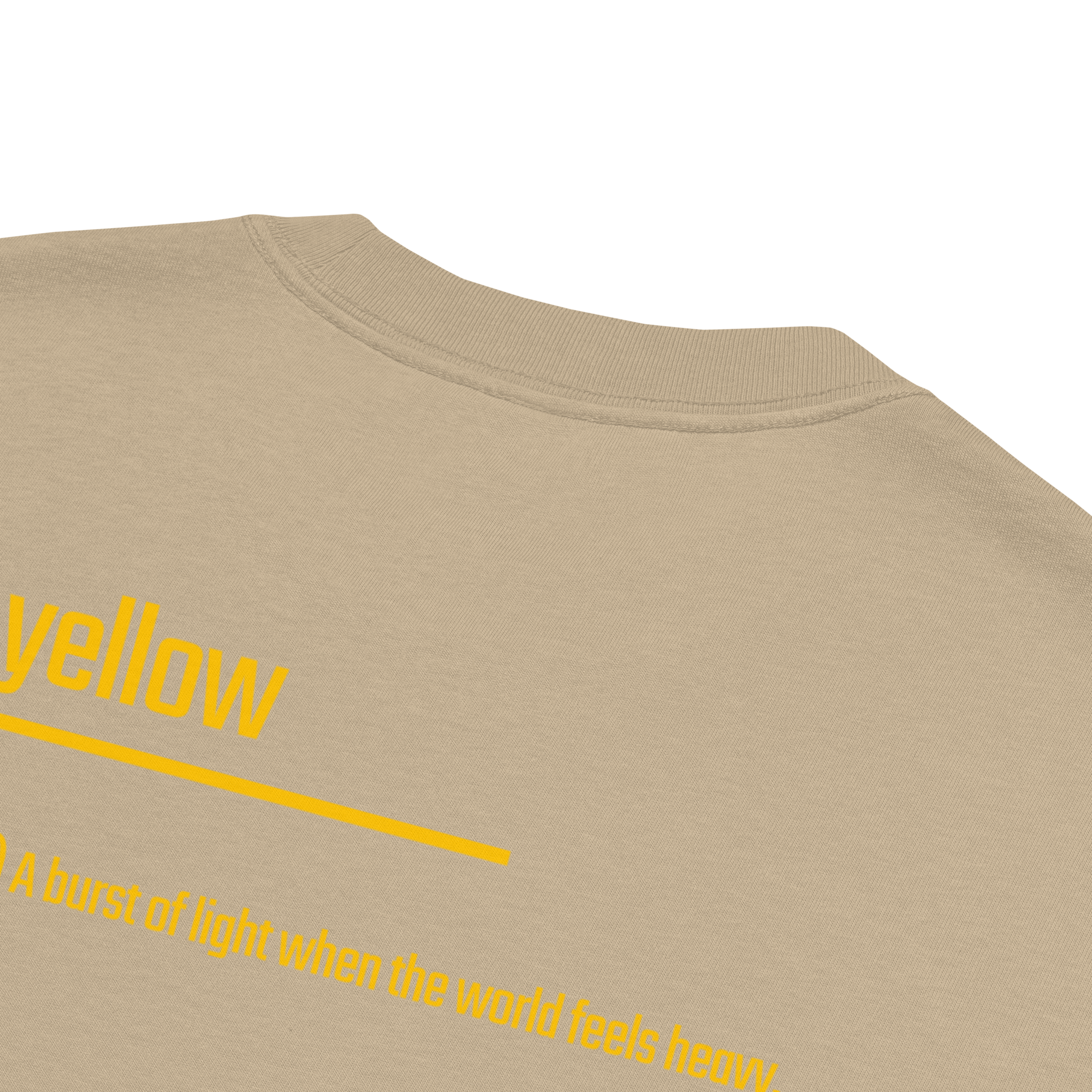 Xantho Philos™ Oversized Faded T-Shirt in Faded Khaki for men, neutral oversized T-shirt with casual streetwear style