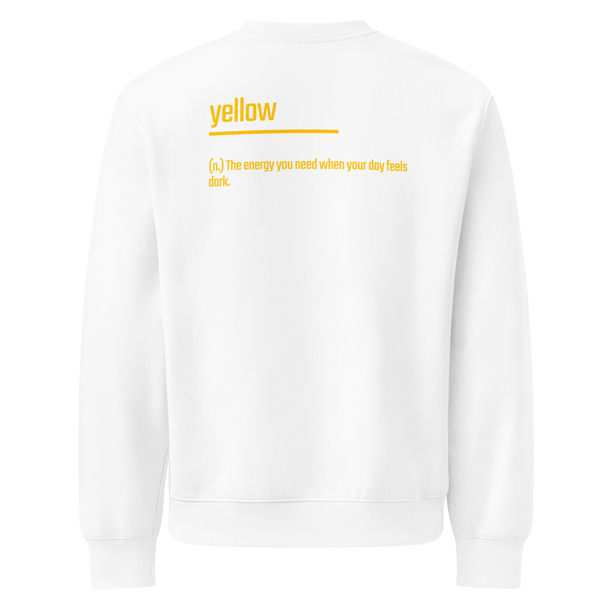 Xantho Philos™ Oversized Sweatshirt in White for men, clean minimalist sweatshirt with a premium heavyweight finish