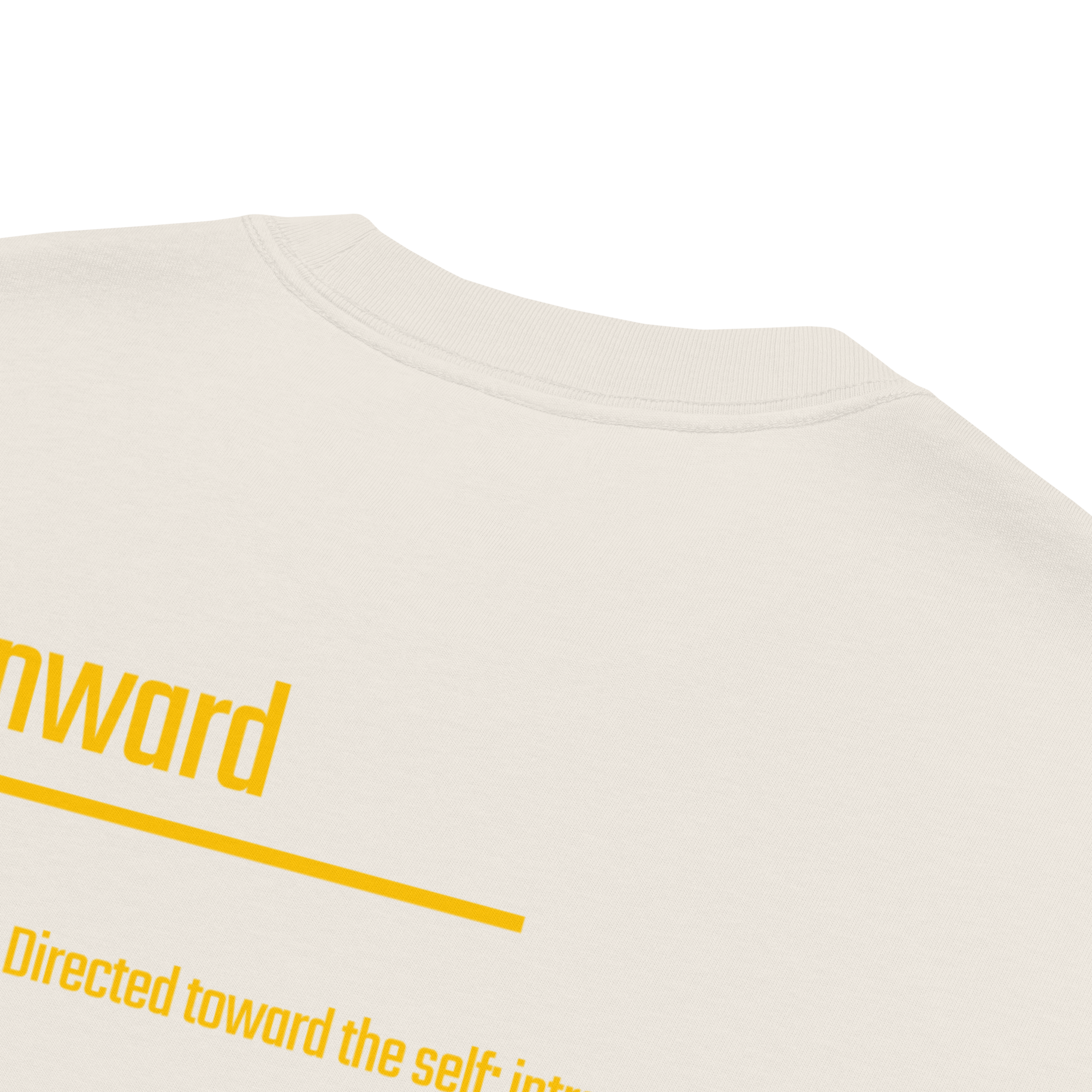 Xantho Philos™ Oversized Faded T-Shirt in Faded Bone for men, soft neutral oversized T-shirt with a minimalist streetwear feel