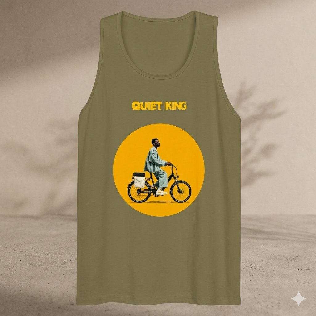 Xantho Philos™ Tank Top in Military Green for men, athletic streetwear tank with a grounded utilitarian tone