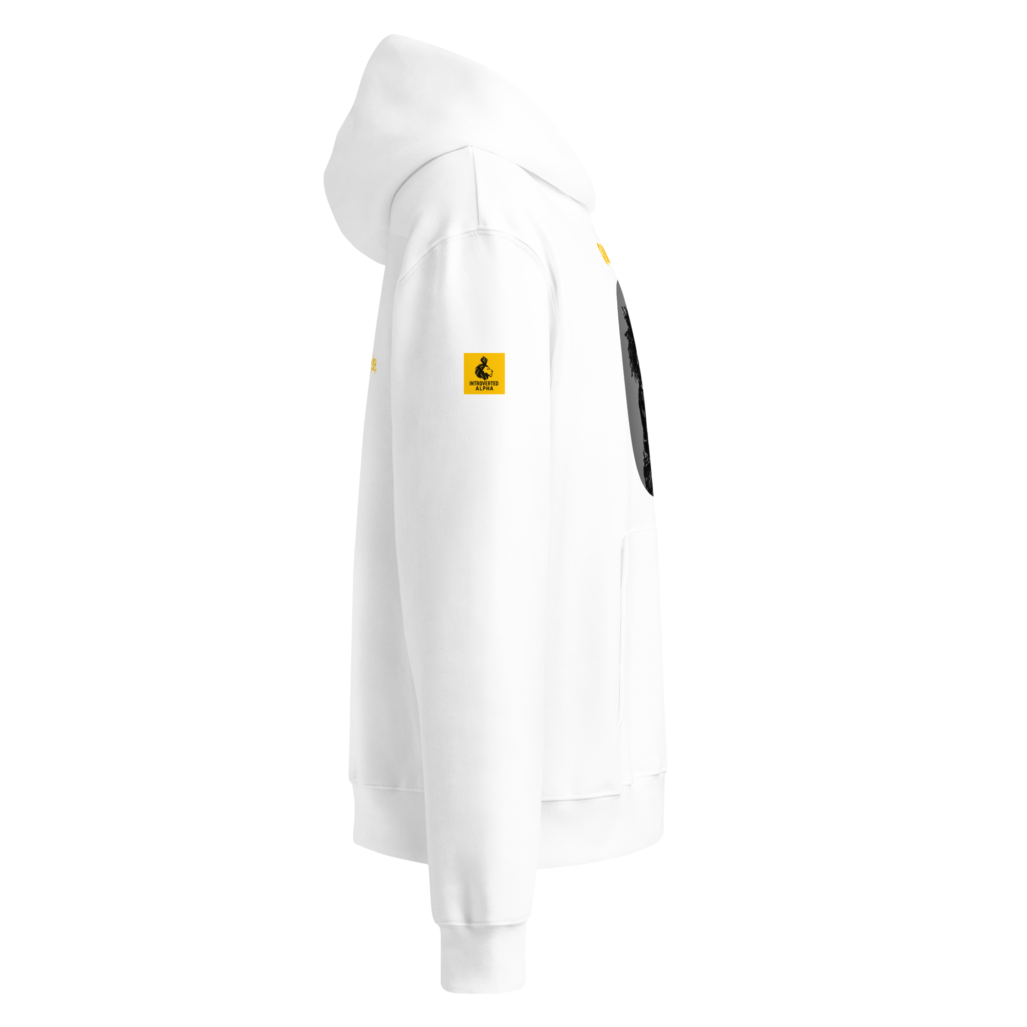 Xantho Philos™ Oversized Hoodie in White for men, crisp minimalist oversized hoodie with premium streetwear appeal