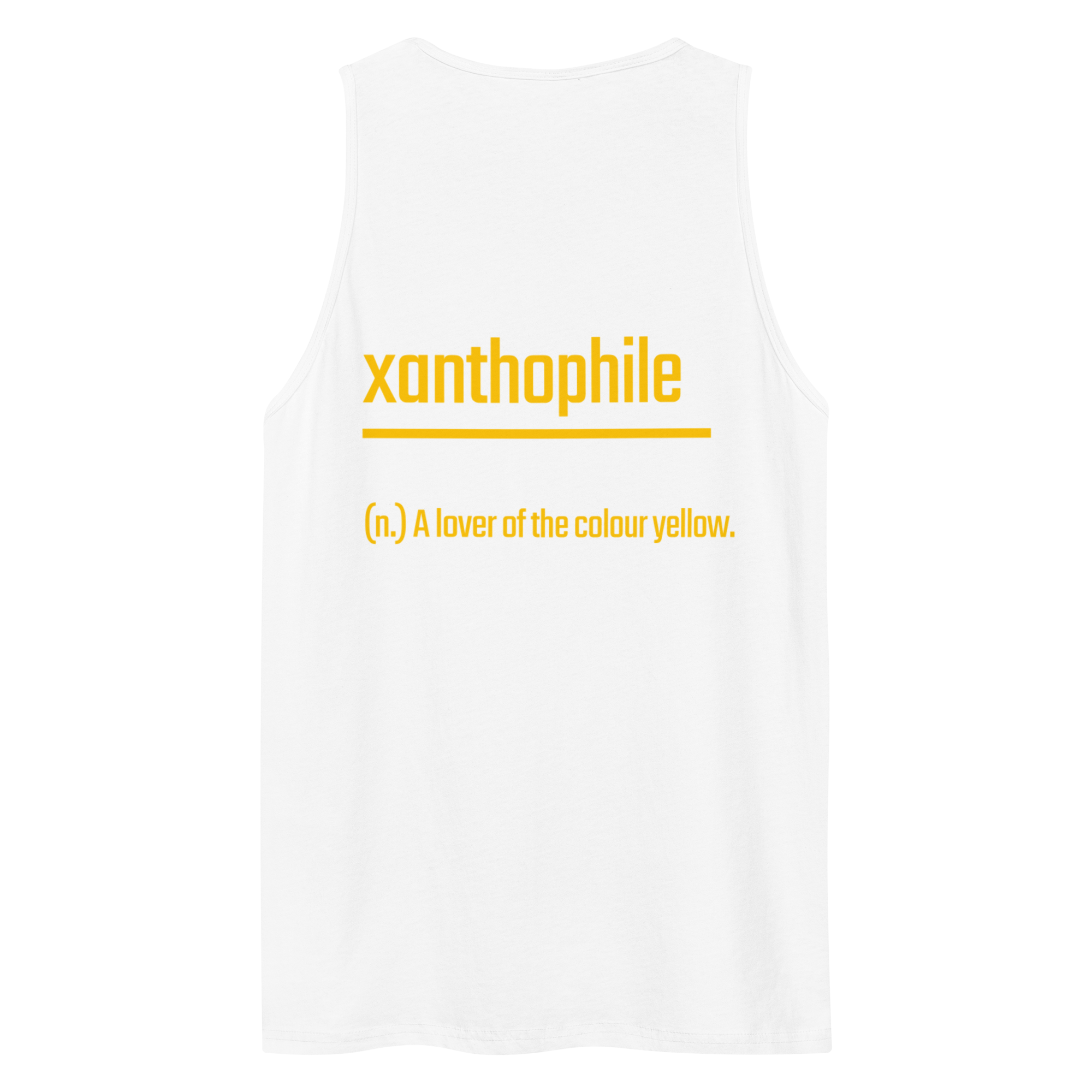 Xantho Philos™ Tank Top in White for men, crisp minimalist tank top with a breathable everyday fit
