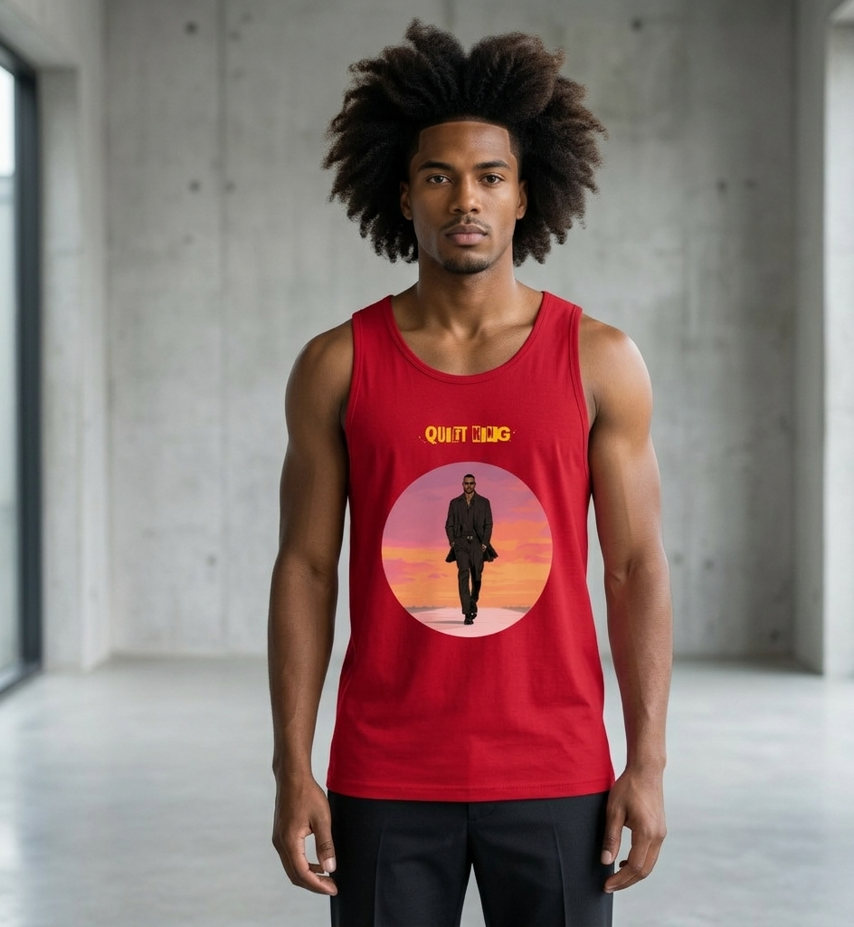 Xantho Philos™ Tank Top in Red for men, bold premium tank top with lightweight streetwear style