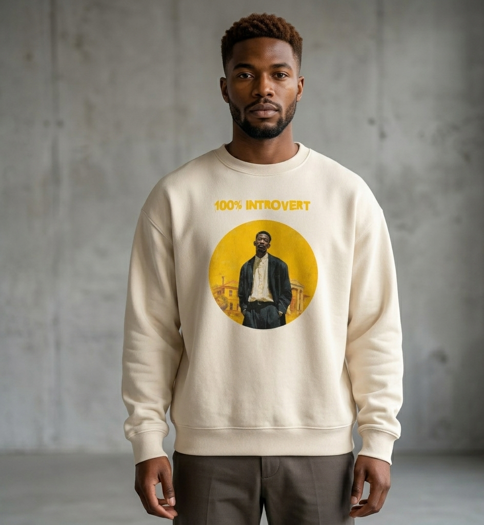 Xantho Philos™ Oversized Sweatshirt in Dust for men, soft neutral sweatshirt with a relaxed oversized fit