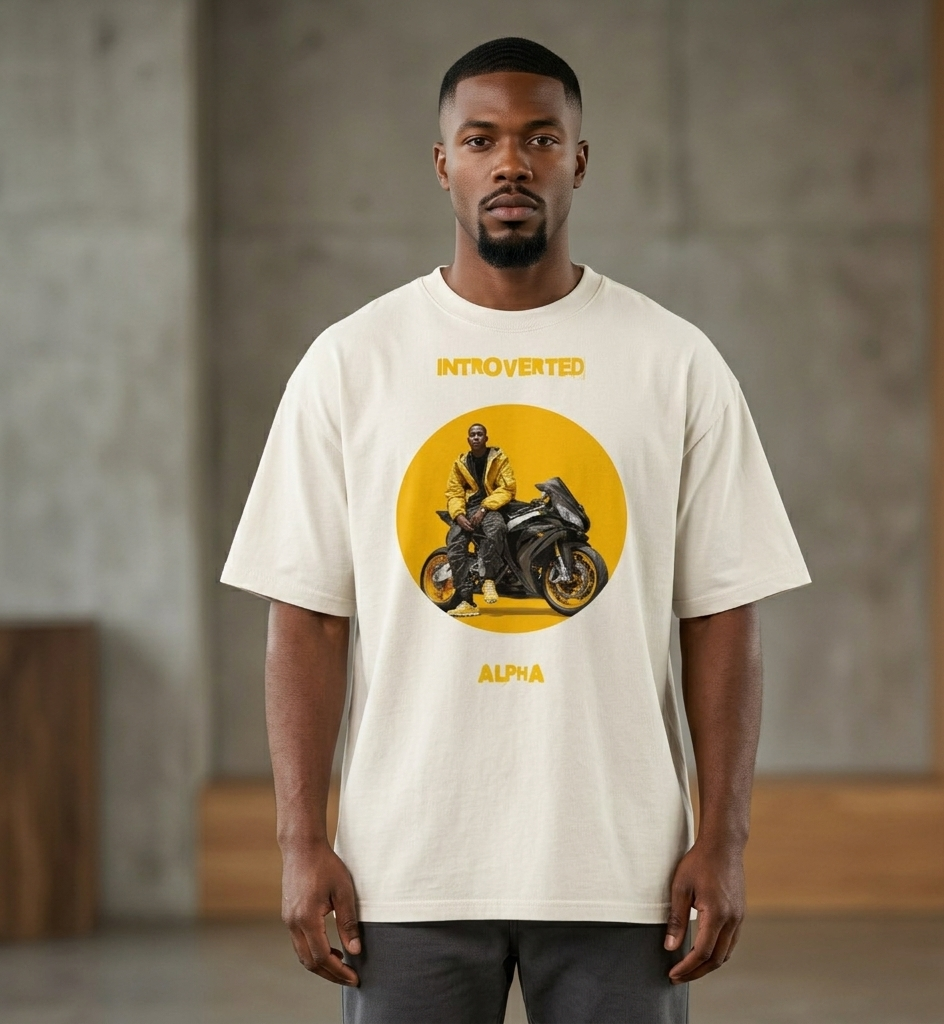 Xantho Philos™ Oversized Faded T-Shirt in Faded Bone for men, soft neutral oversized T-shirt with a minimalist streetwear feel
