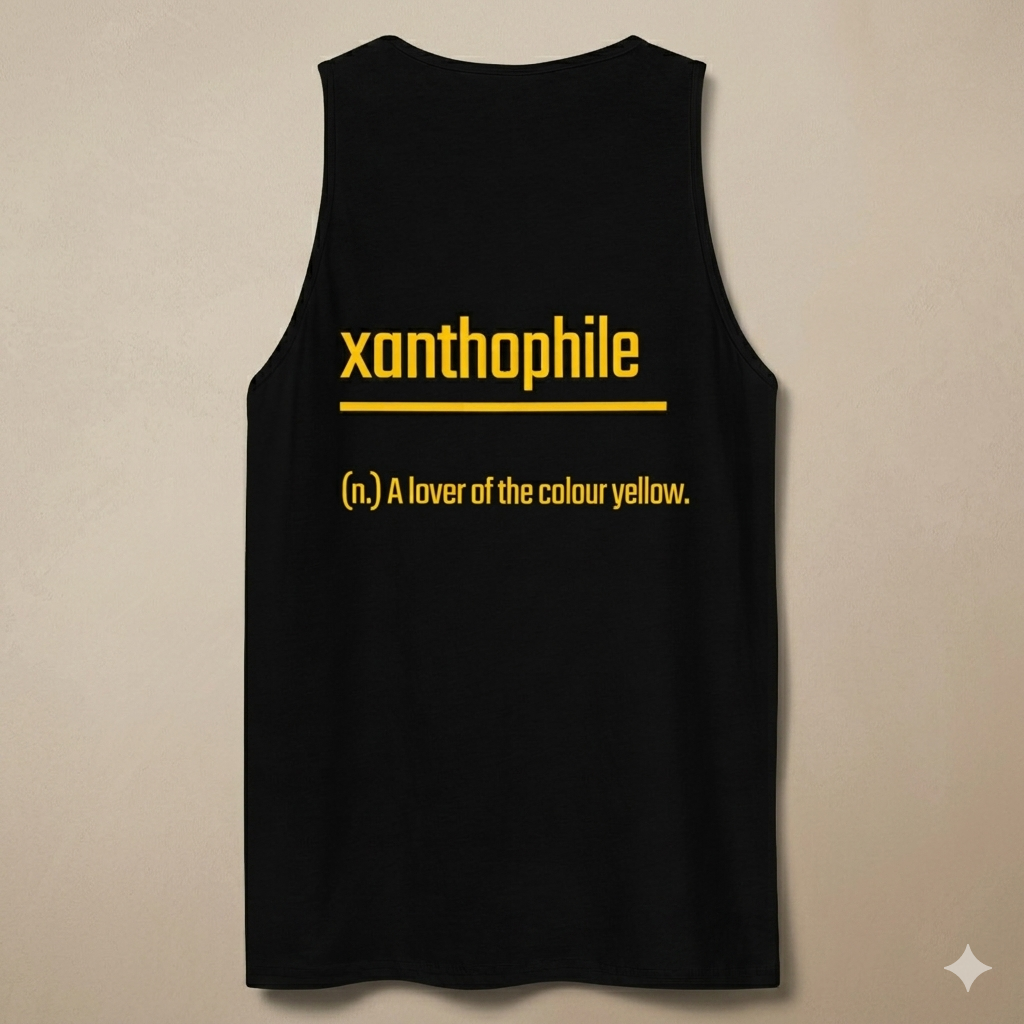 Xantho Philos™ Tank Top in Black for men, premium everyday tank with a clean athletic fit