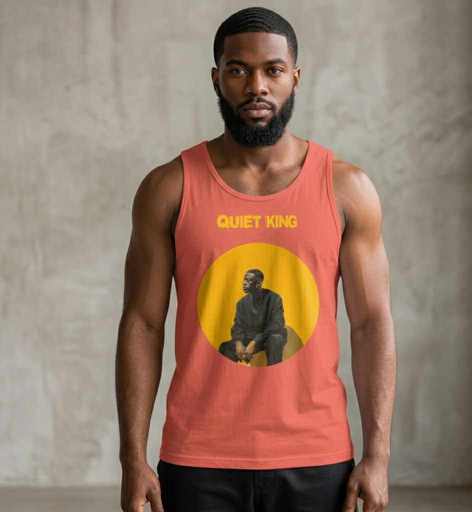 Xantho Philos™ Tank Top in Coral for men, lightweight summer tank top with a vibrant casual tone