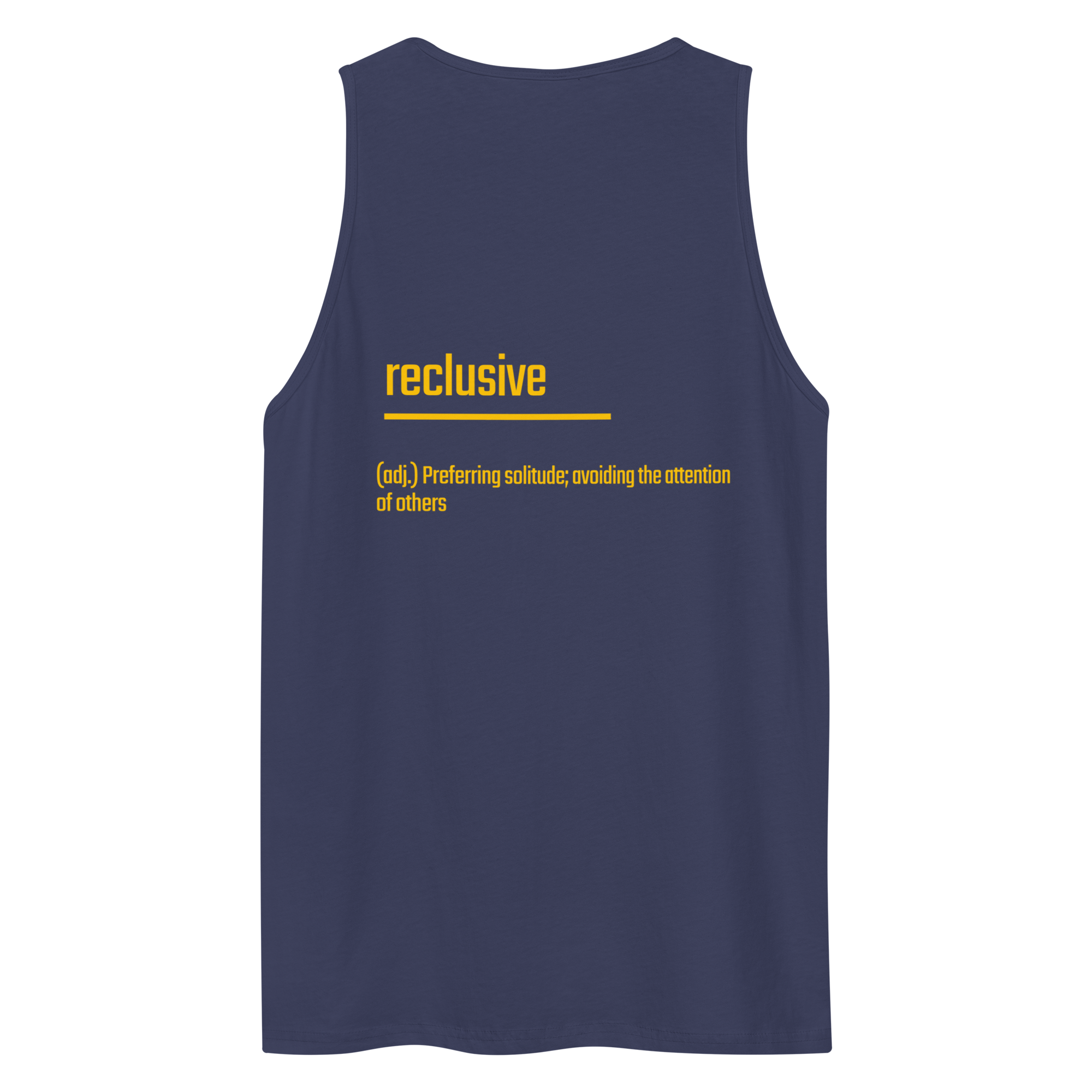IntrovertedAlpha™ Tank Top in Harbor Blue for men, lightweight premium tank top with a clean casual tone
