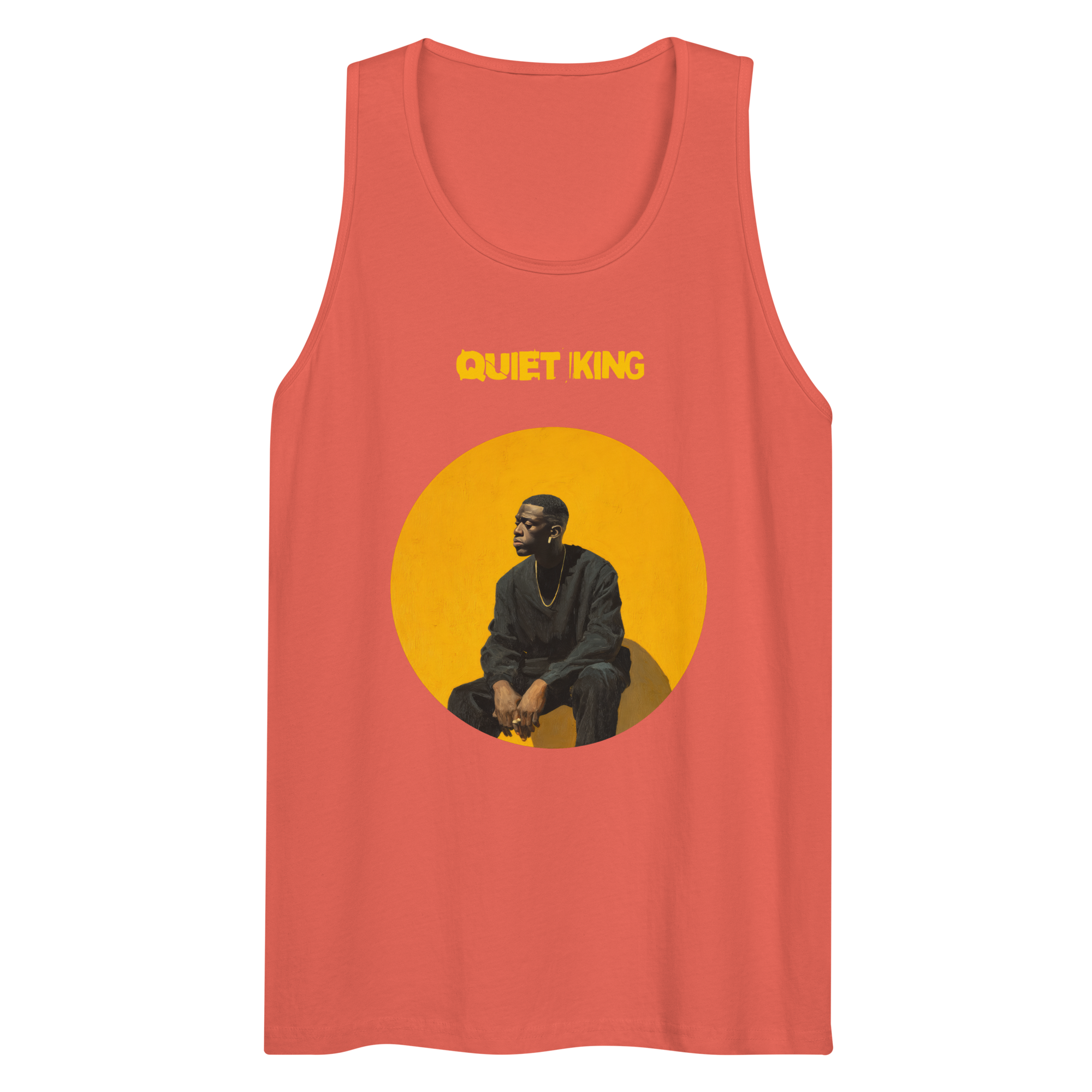 Xantho Philos™ Tank Top in Coral for men, lightweight summer tank top with a vibrant casual tone