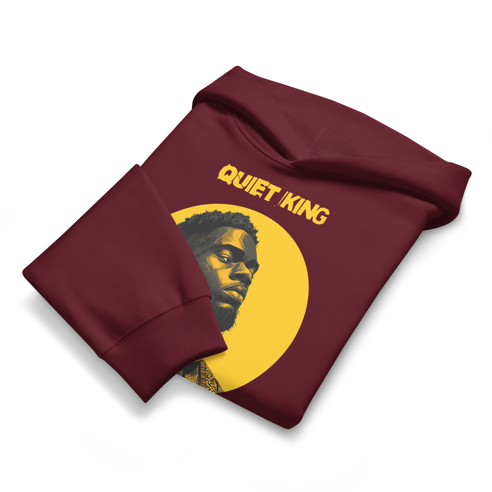 Xantho Philos™ Oversized Hoodie in Maroon for men, premium oversized hoodie with heavyweight comfort