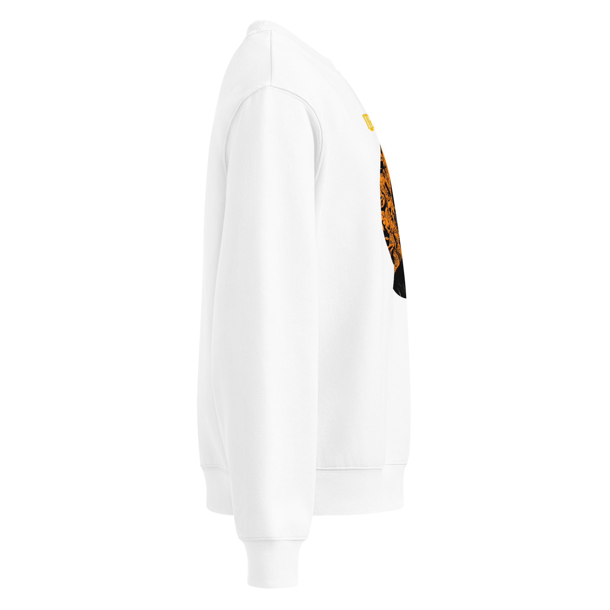 Xantho Philos™ Oversized Sweatshirt in White for men, clean minimalist sweatshirt with a premium heavyweight finish