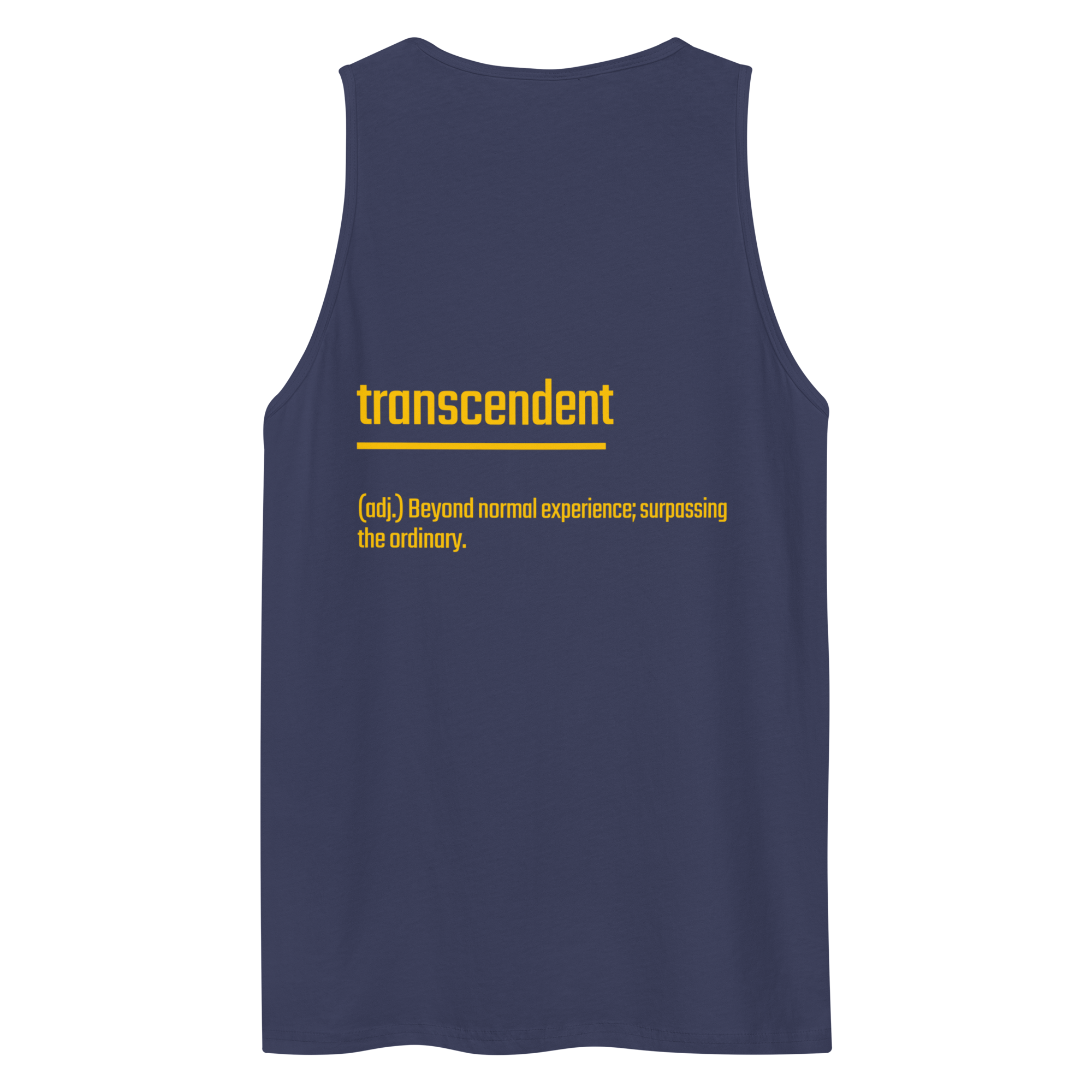 IntrovertedAlpha™ Tank Top in Harbor Blue for men, lightweight premium tank top with a clean casual tone