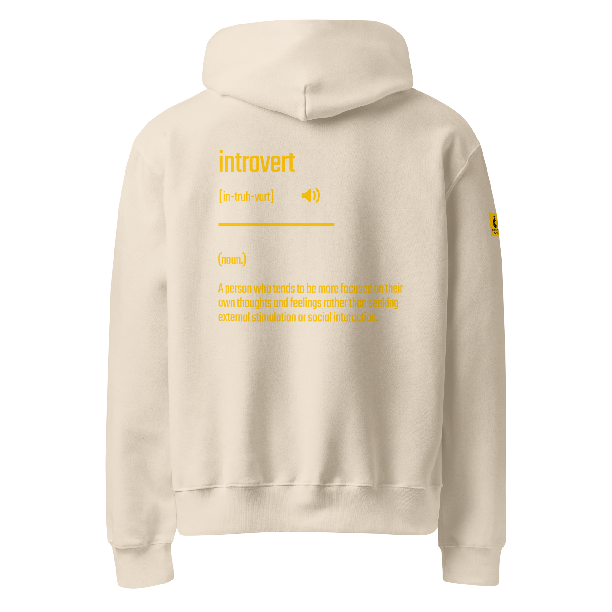 Xantho Philos™ Oversized Hoodie in Dust for men, soft neutral heavyweight hoodie with a relaxed fit