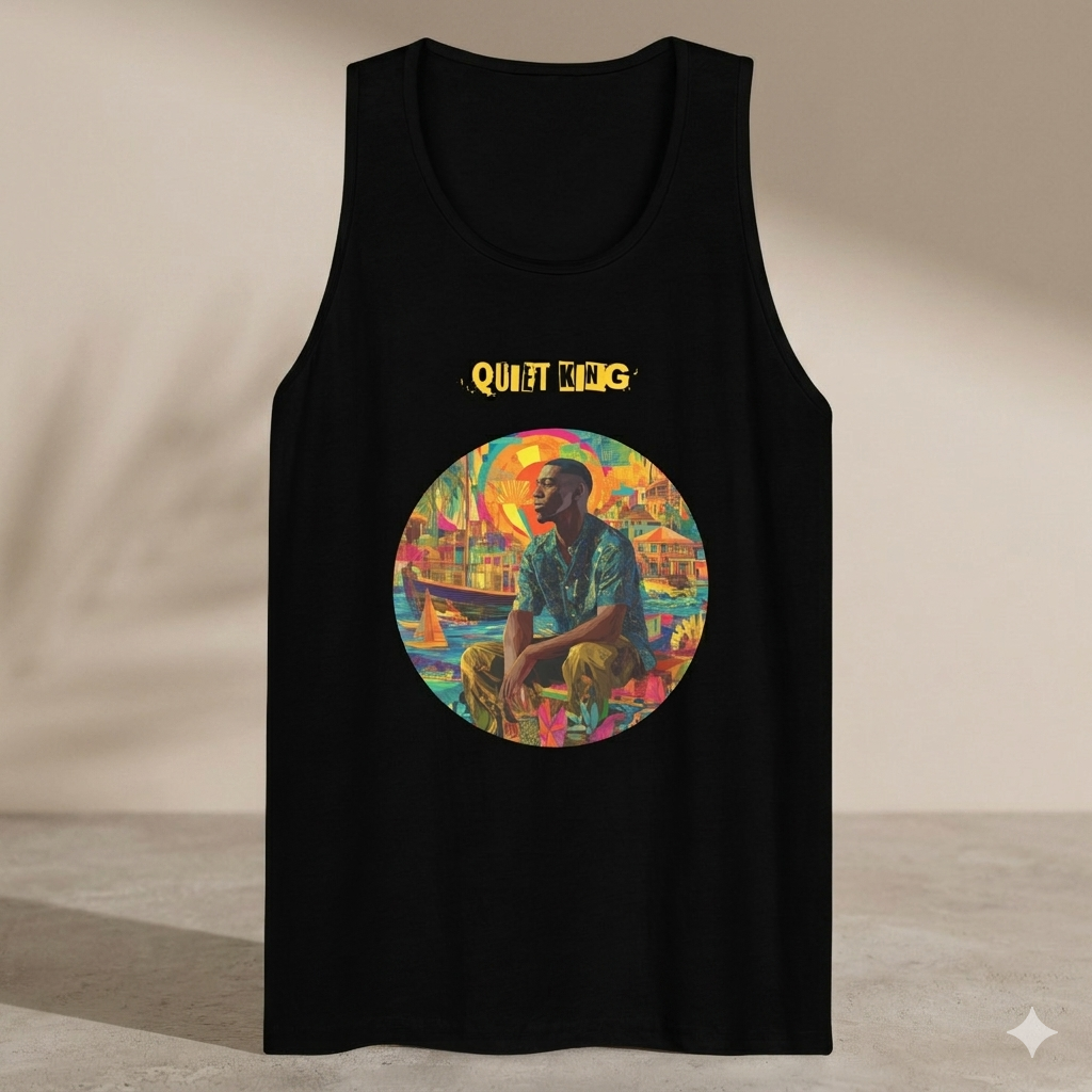 IntrovertedAlpha™ Tank Top in Black for men, premium everyday tank with a clean athletic fit