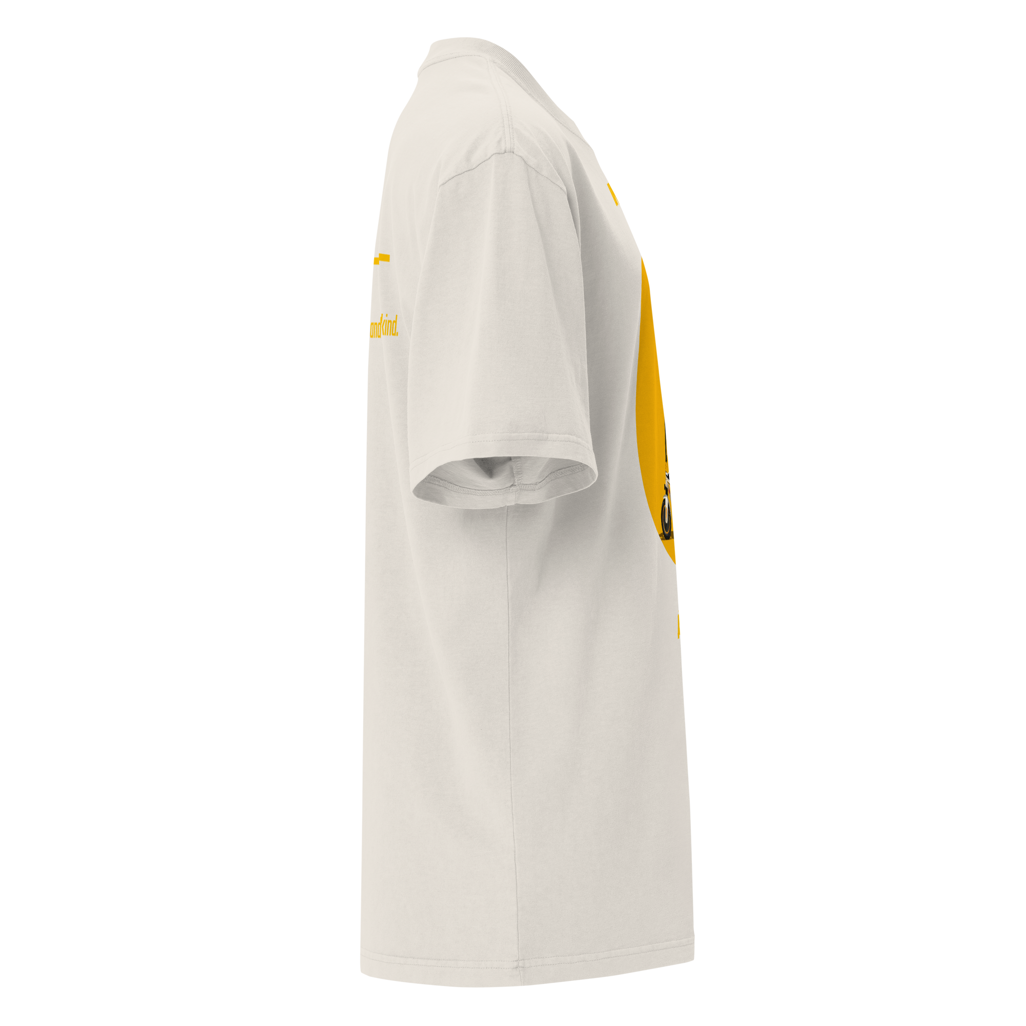 Xantho Philos™ Oversized Faded T-Shirt in Faded Bone for men, soft neutral oversized T-shirt with a minimalist streetwear feel