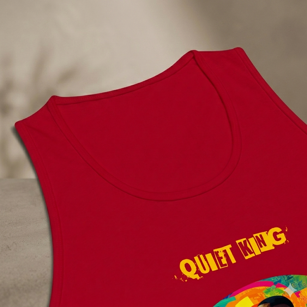 IntrovertedAlpha™ Tank Top in Red for men, bold premium tank top with lightweight streetwear style