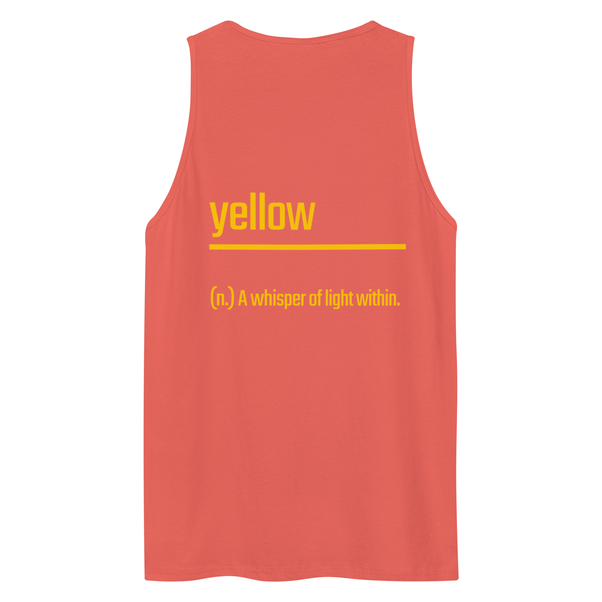 Xantho Philos™ Tank Top in Coral for men, lightweight summer tank top with a vibrant casual tone