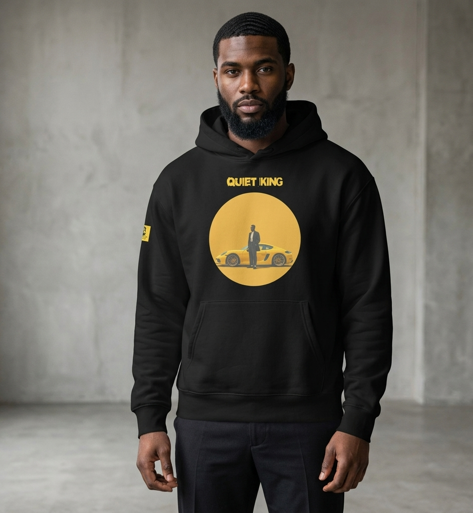 Xantho Philos™ Oversized Hoodie in Vintage Black for men, premium heavyweight streetwear with a relaxed oversized fit