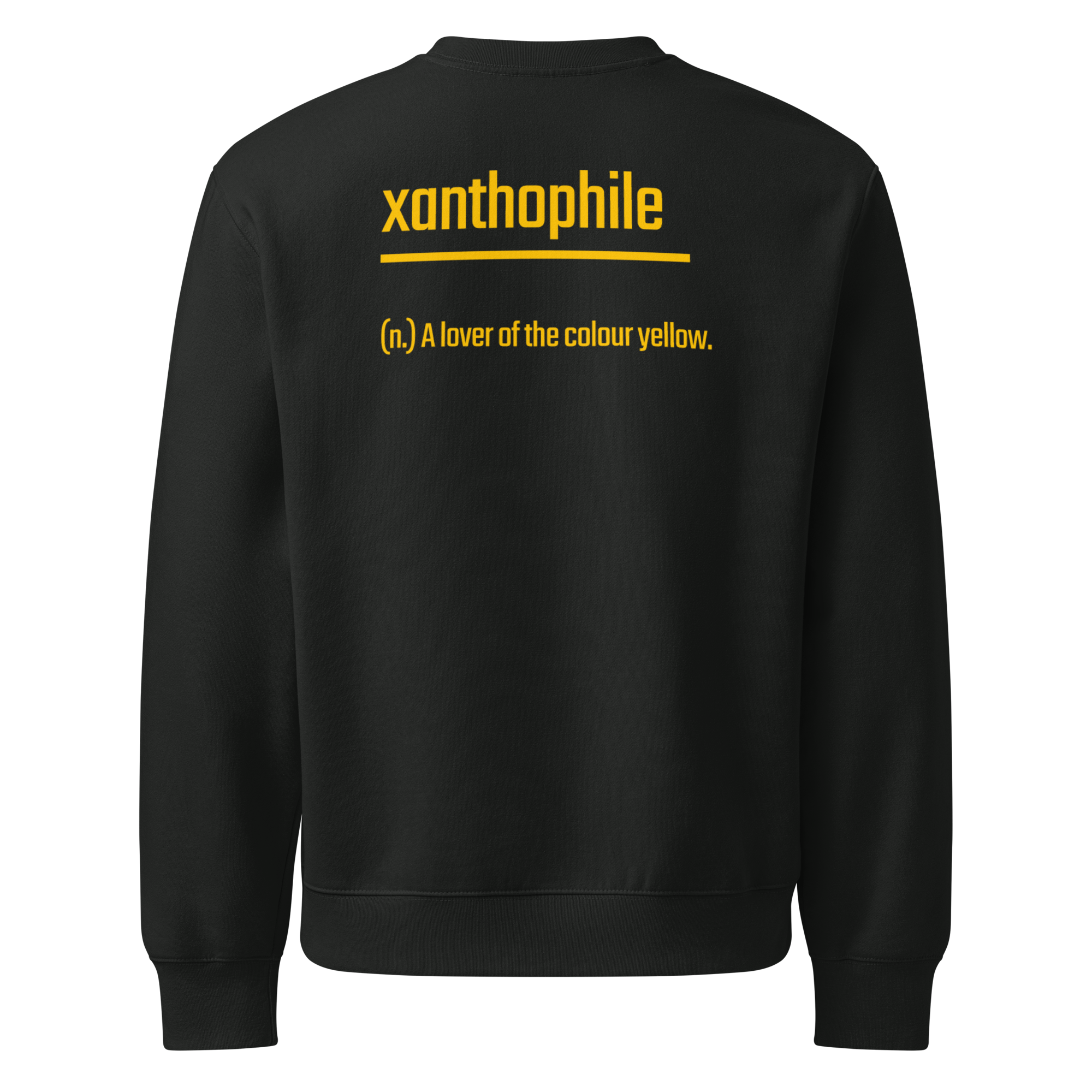 Xantho Philos™ Oversized Sweatshirt in Vintage Black for men, washed heavyweight sweatshirt with a relaxed oversized fit