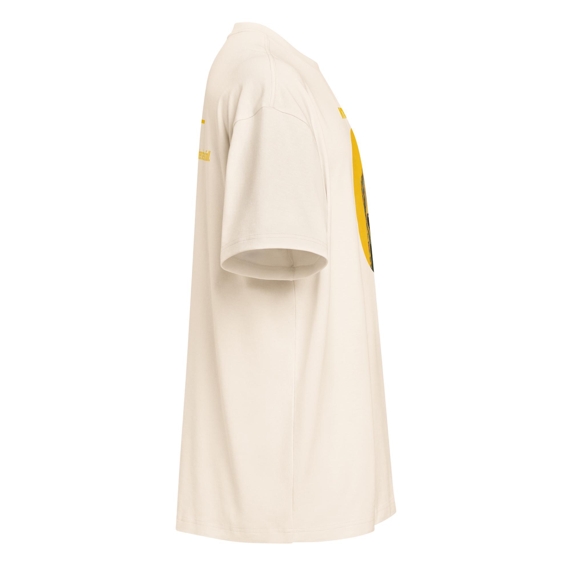 Xantho Philos™ Box Tee in Vintage White for men, soft-toned box tee with a minimalist oversized fit