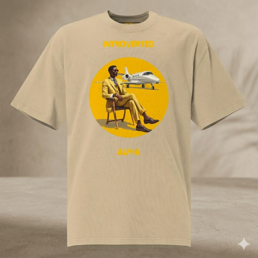 Xantho Philos™ Oversized Faded T-Shirt in Faded Khaki for men, neutral oversized T-shirt with casual streetwear style