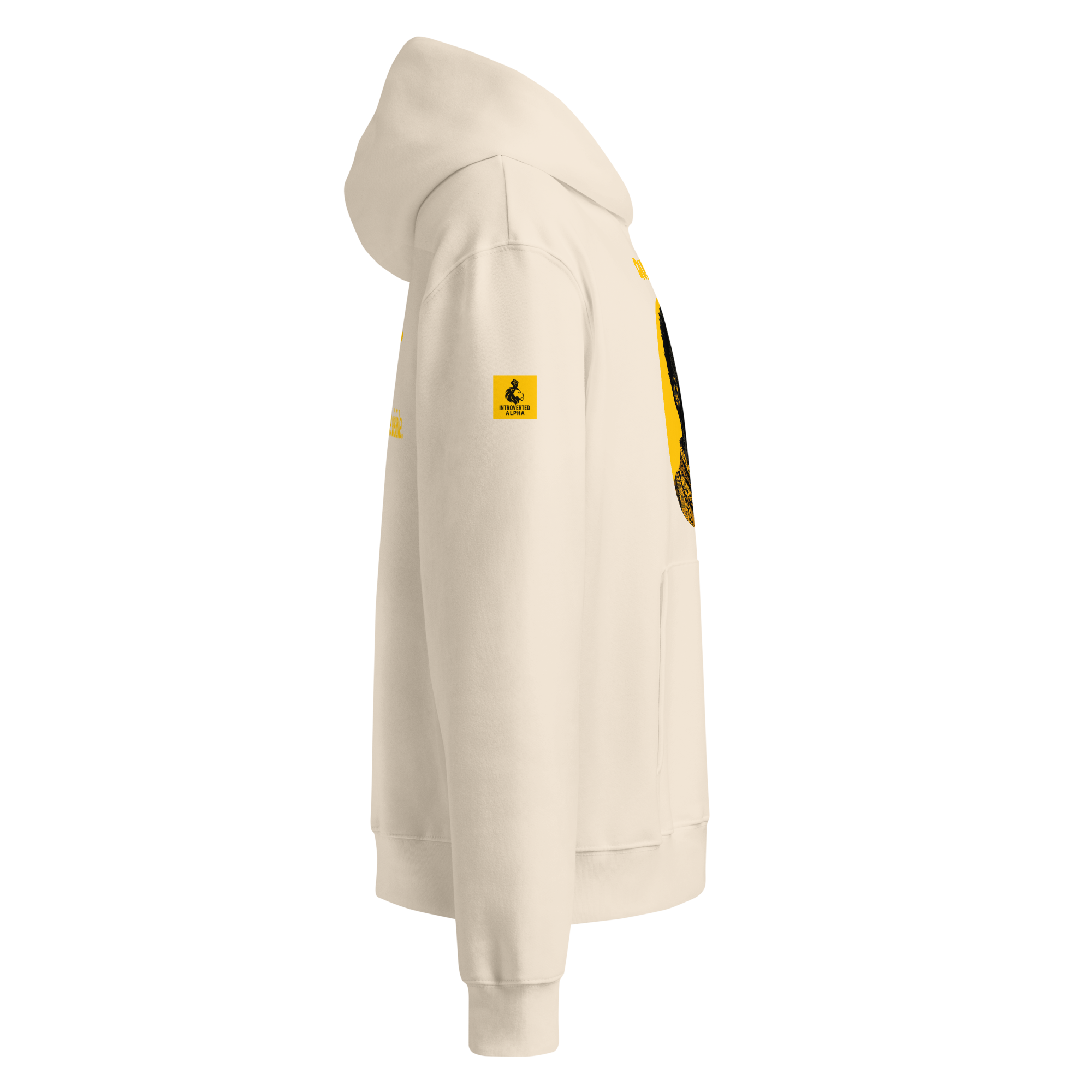 Xantho Philos™ Oversized Hoodie in Dust for men, soft neutral heavyweight hoodie with a relaxed fit