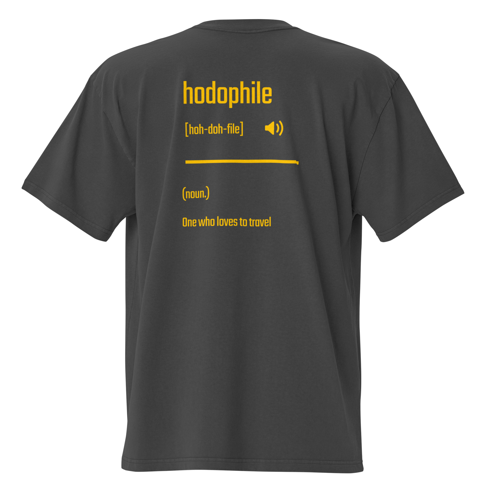 Xantho Philos™ Oversized Faded T-Shirt in Faded Black for men, vintage-wash streetwear with a relaxed oversized fit
