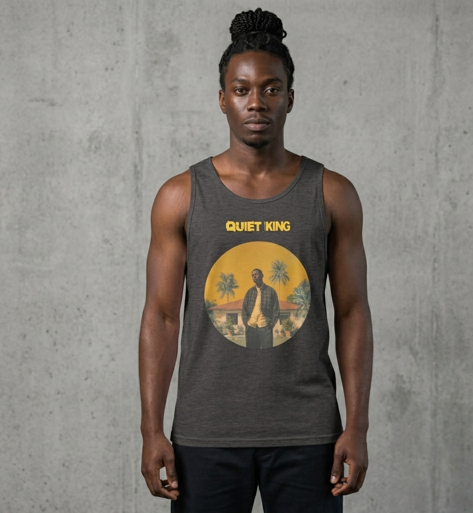 Xantho Philos™ Tank Top in Charcoal Heather for men, soft-blend tank top with a clean everyday fit