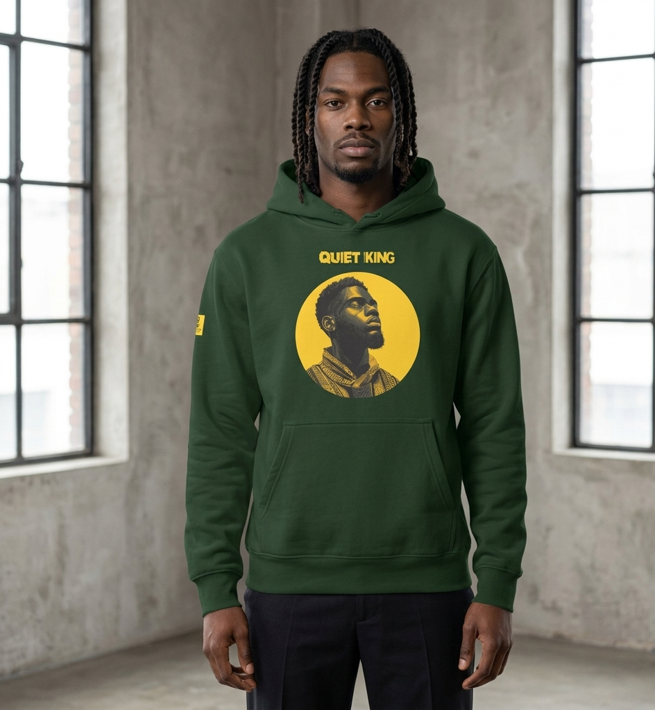 Xantho Philos™ Oversized Hoodie in Forest for men, elevated everyday streetwear with a relaxed oversized fit