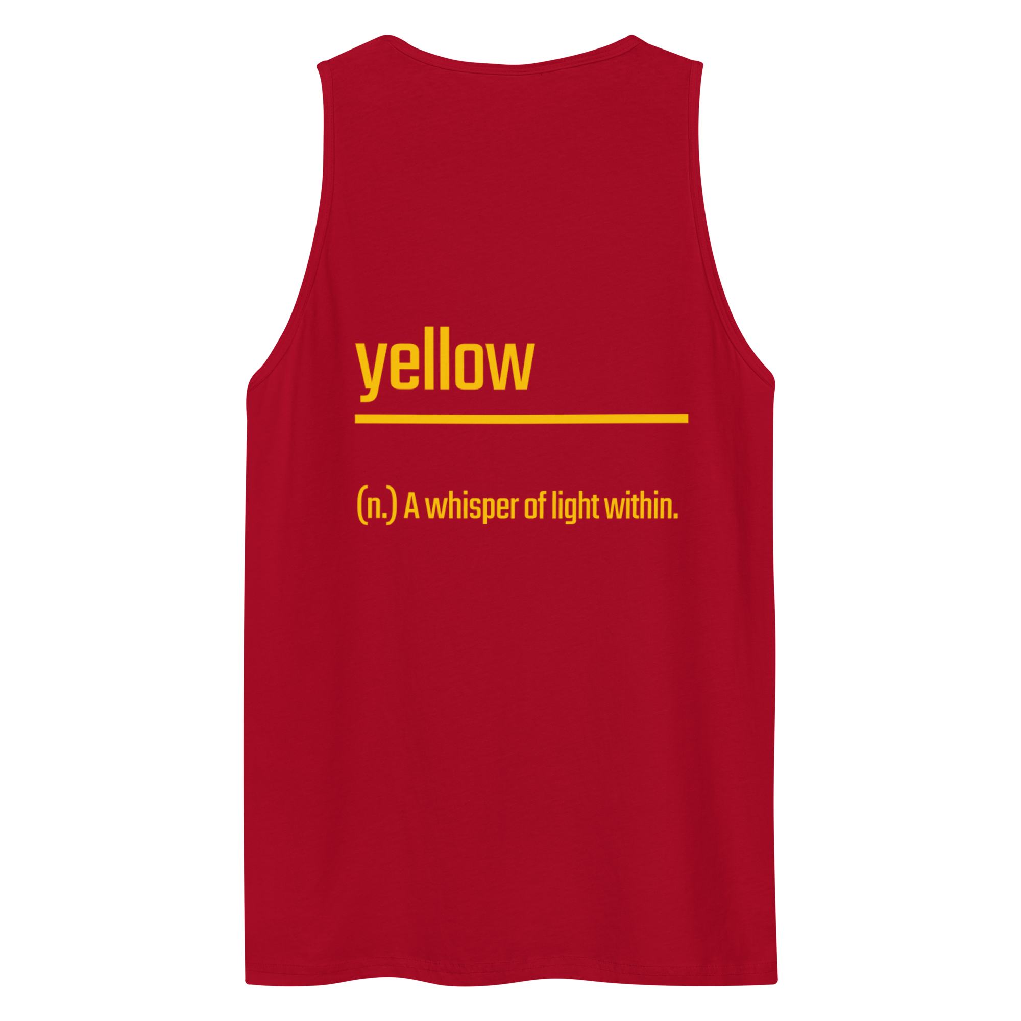 Xantho Philos™ Tank Top in Red for men, bold premium tank top with lightweight streetwear style