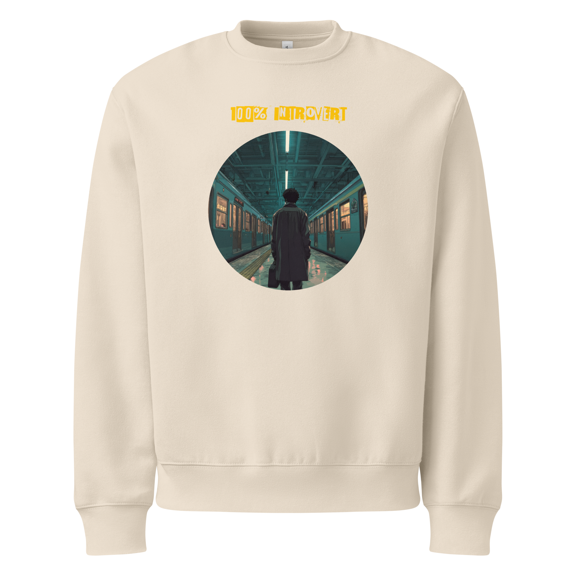 Xantho Philos™ Oversized Sweatshirt in Dust for men, soft neutral sweatshirt with a relaxed oversized fit