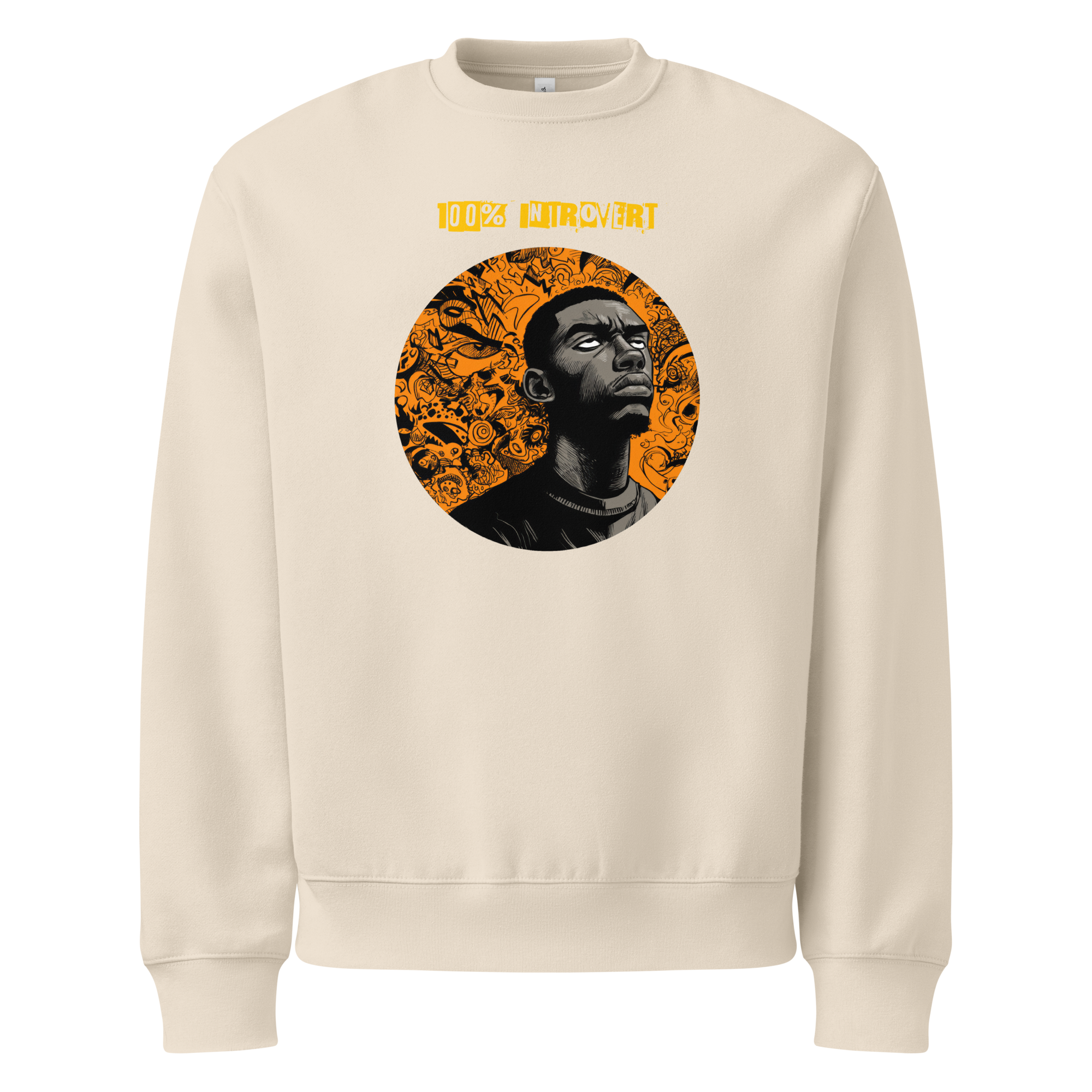 Xantho Philos™ Oversized Sweatshirt in Dust for men, soft neutral sweatshirt with a relaxed oversized fit