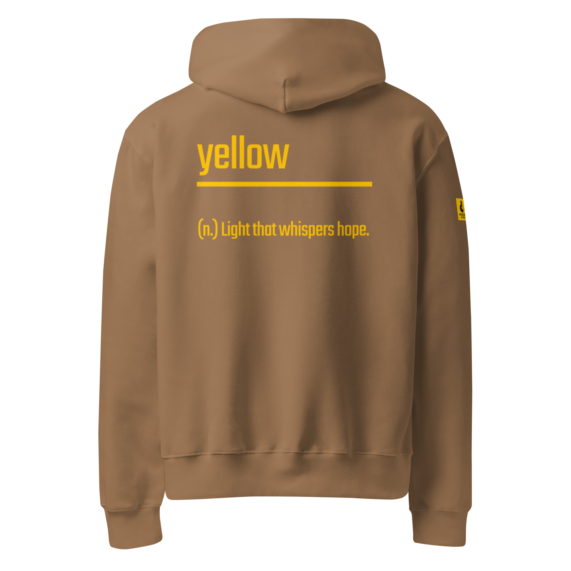 Xantho Philos™ Oversized Hoodie in Vintage Brown for men, premium oversized streetwear with a warm neutral tone