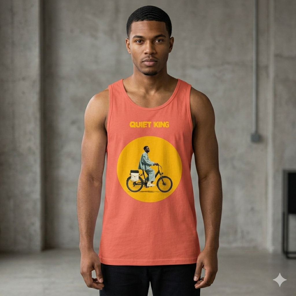 Xantho Philos™ Tank Top in Coral for men, lightweight summer tank top with a vibrant casual tone