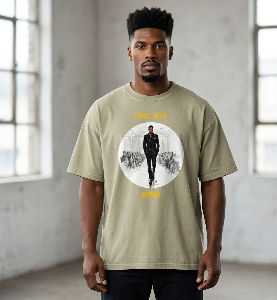 IntrovertedAlpha™ Oversized Faded T-Shirt — ISTJ Edition 026