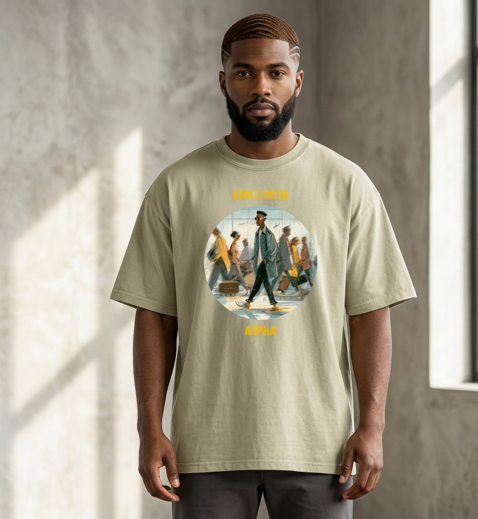 IntrovertedAlpha™ Oversized Faded T-Shirt — ISTJ Edition 028