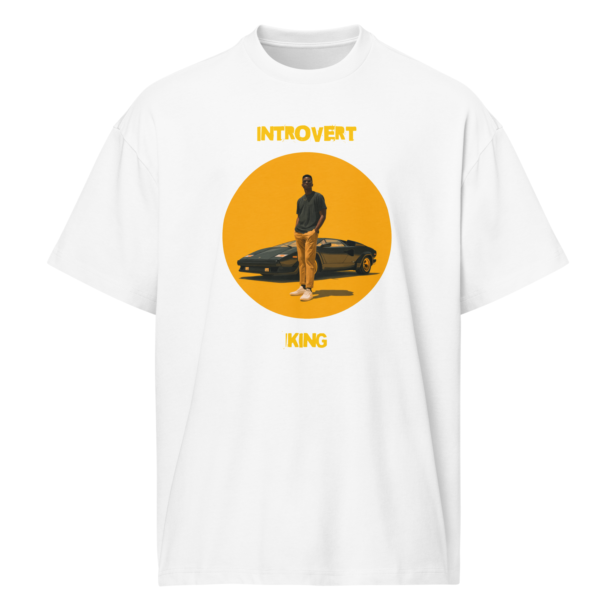 Xantho Philos™ Box Tee in White for men, crisp structured box tee with a clean premium finish